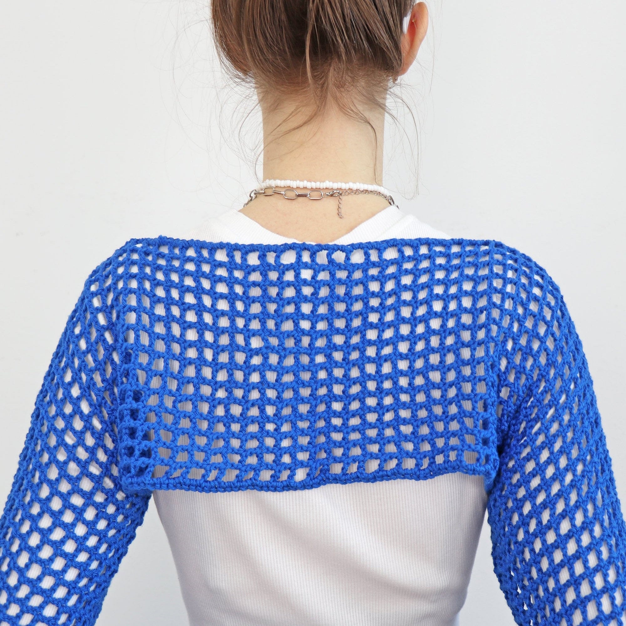 LONG SLEEVE TOP Crochet Pattern (skill level beginner)