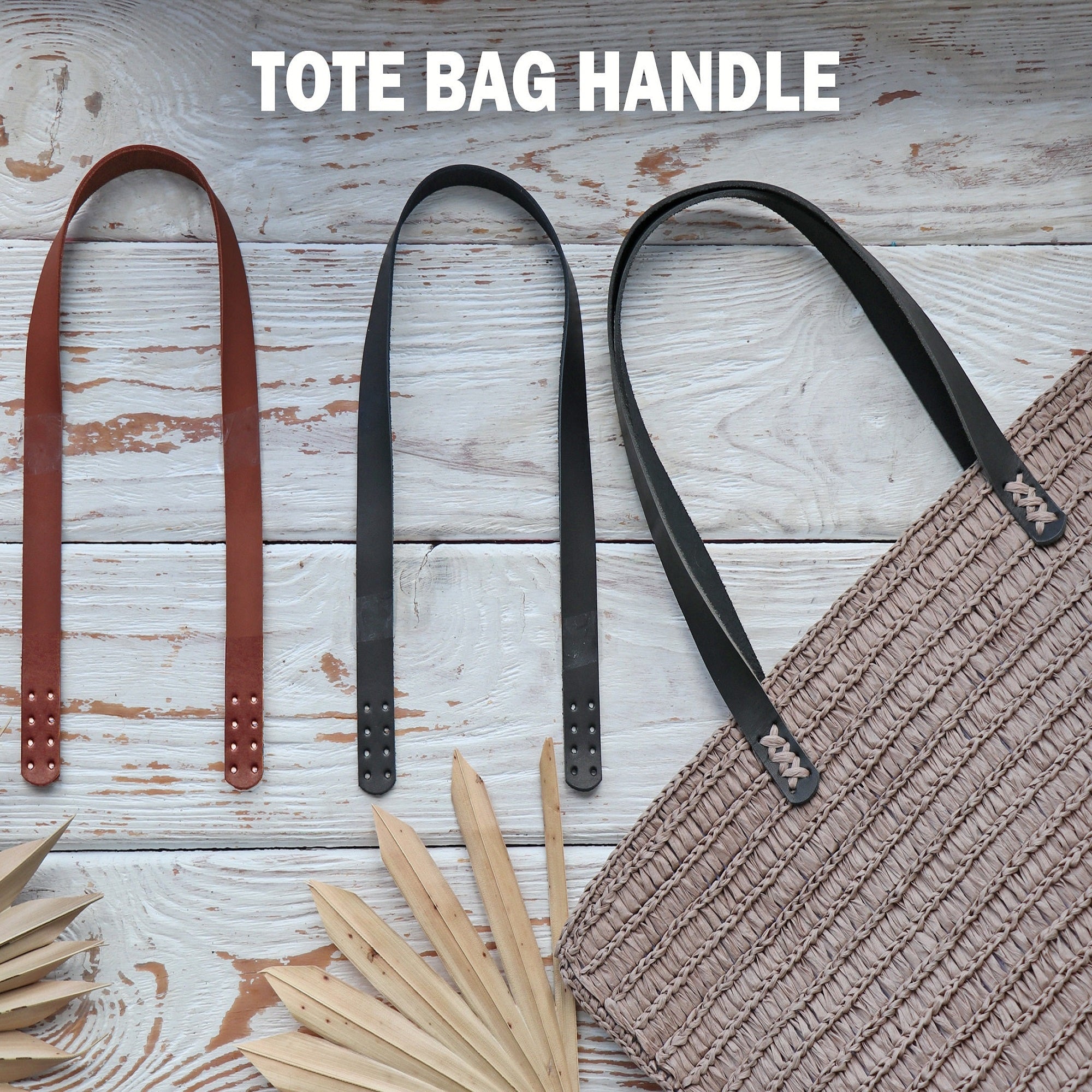 Tote Leather Bag Straps, 2 colors