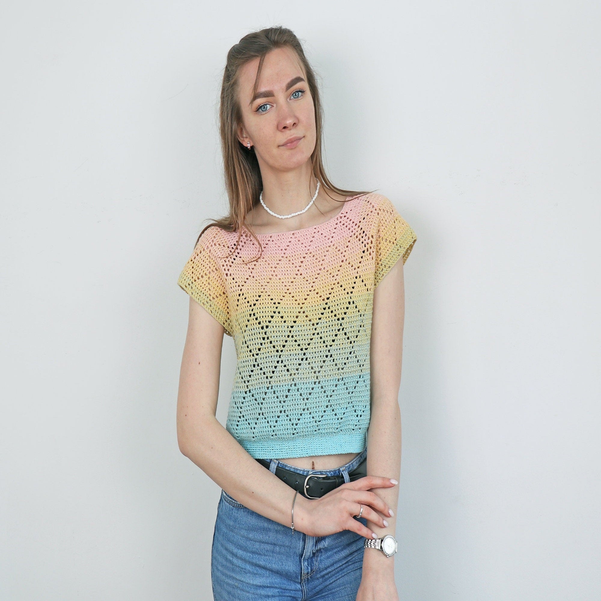 2-in-1 TOP Crochet Pattern (skill level intermediate)
