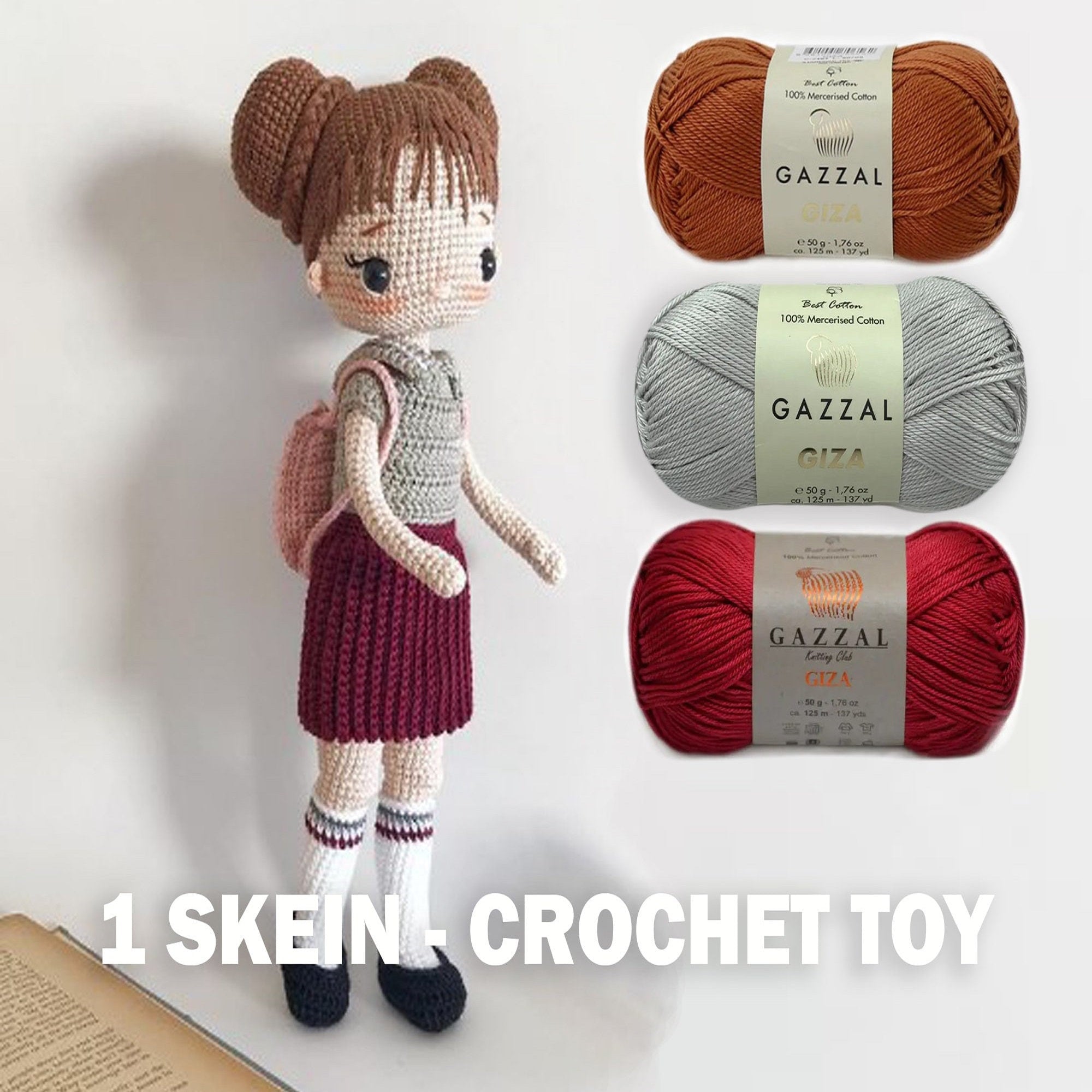 Gazzal Giza, 40 colors, 1.76 oz / 136 yards