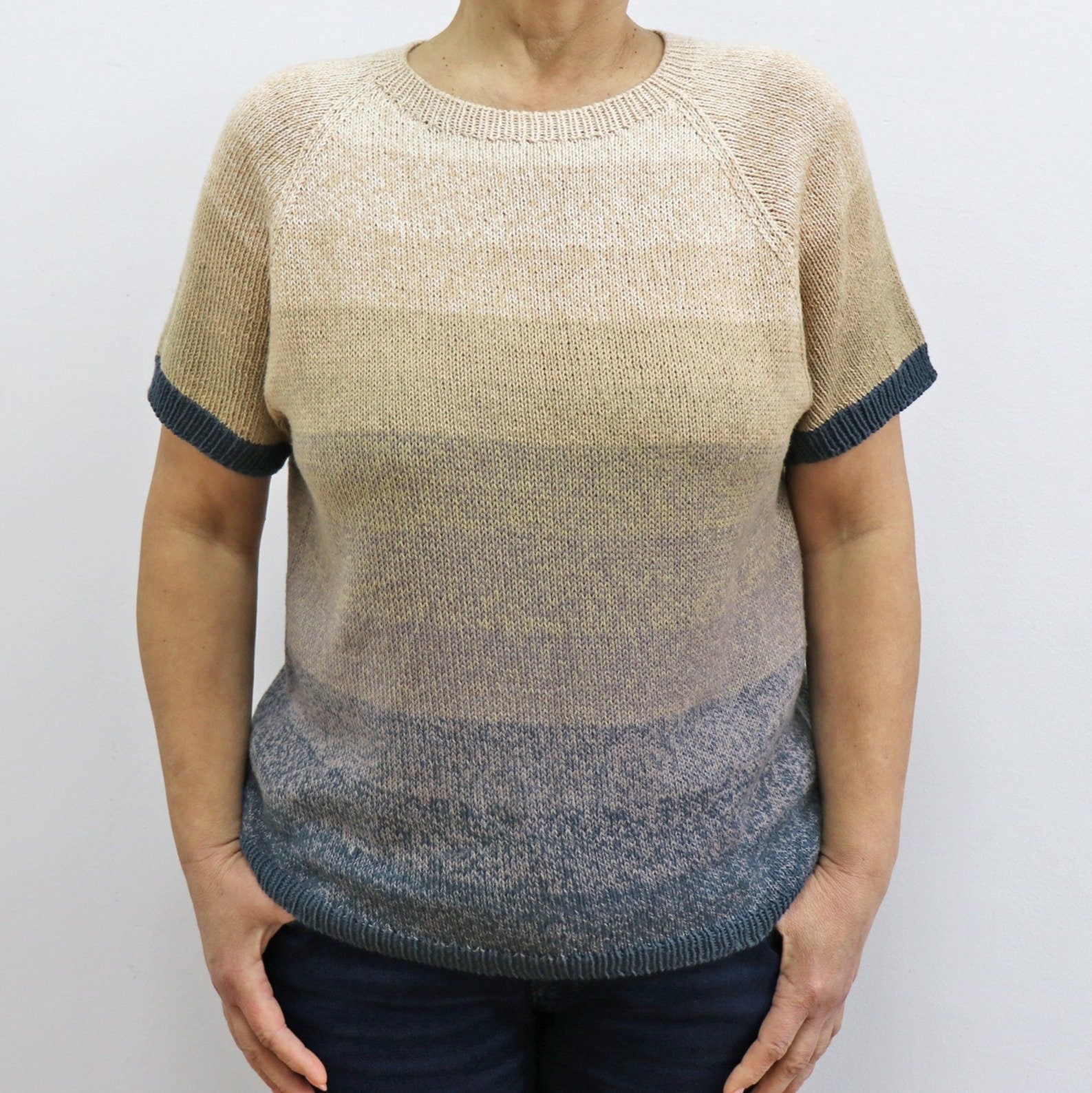 KNITTING PATTERN T-Shirt, Easy Sweater Knit Pattern, Tee Shirt Knitting Pattern, Sweater Shirt Knitting Pattern,PDF Instant Digital Download