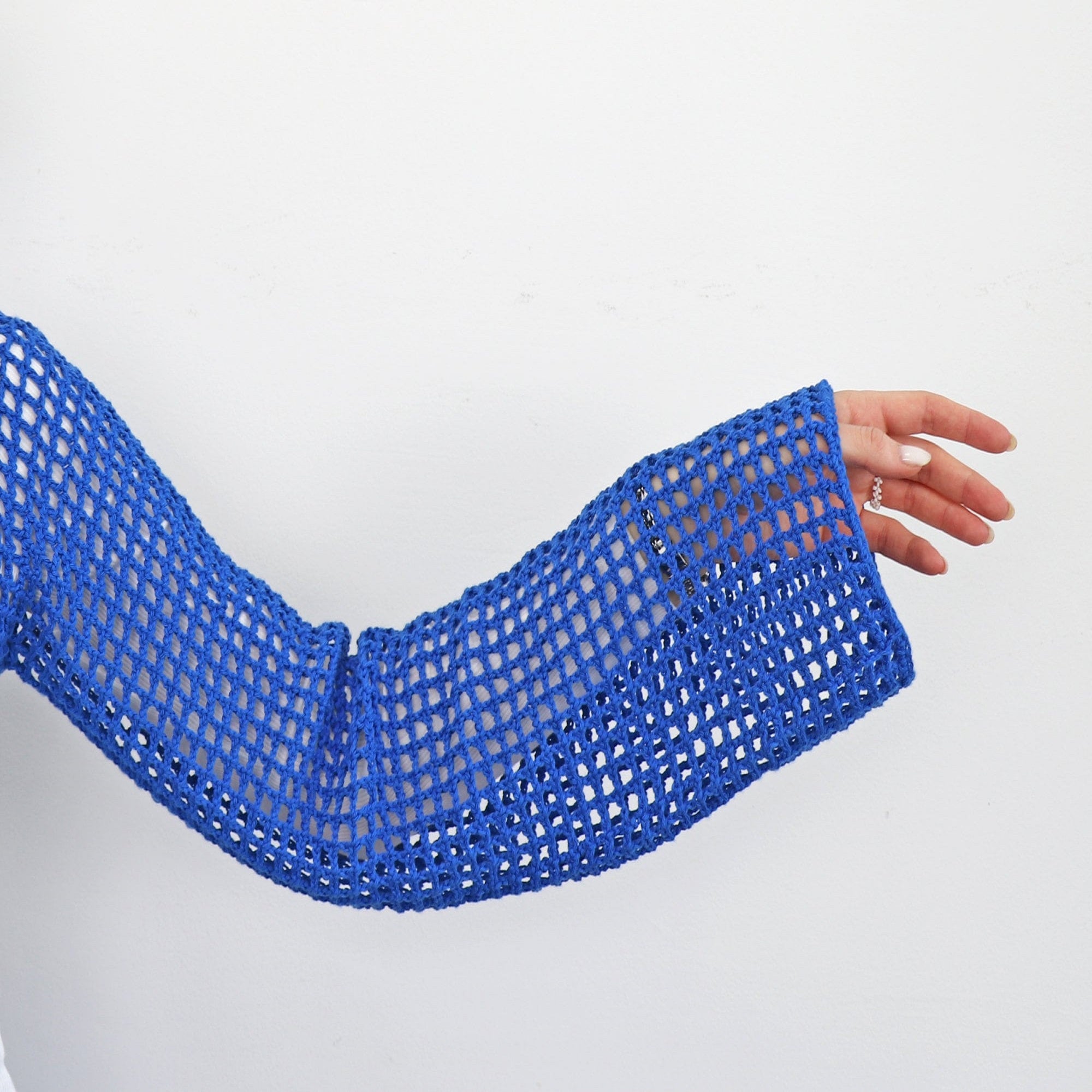 LONG SLEEVE TOP Crochet Pattern (skill level beginner)