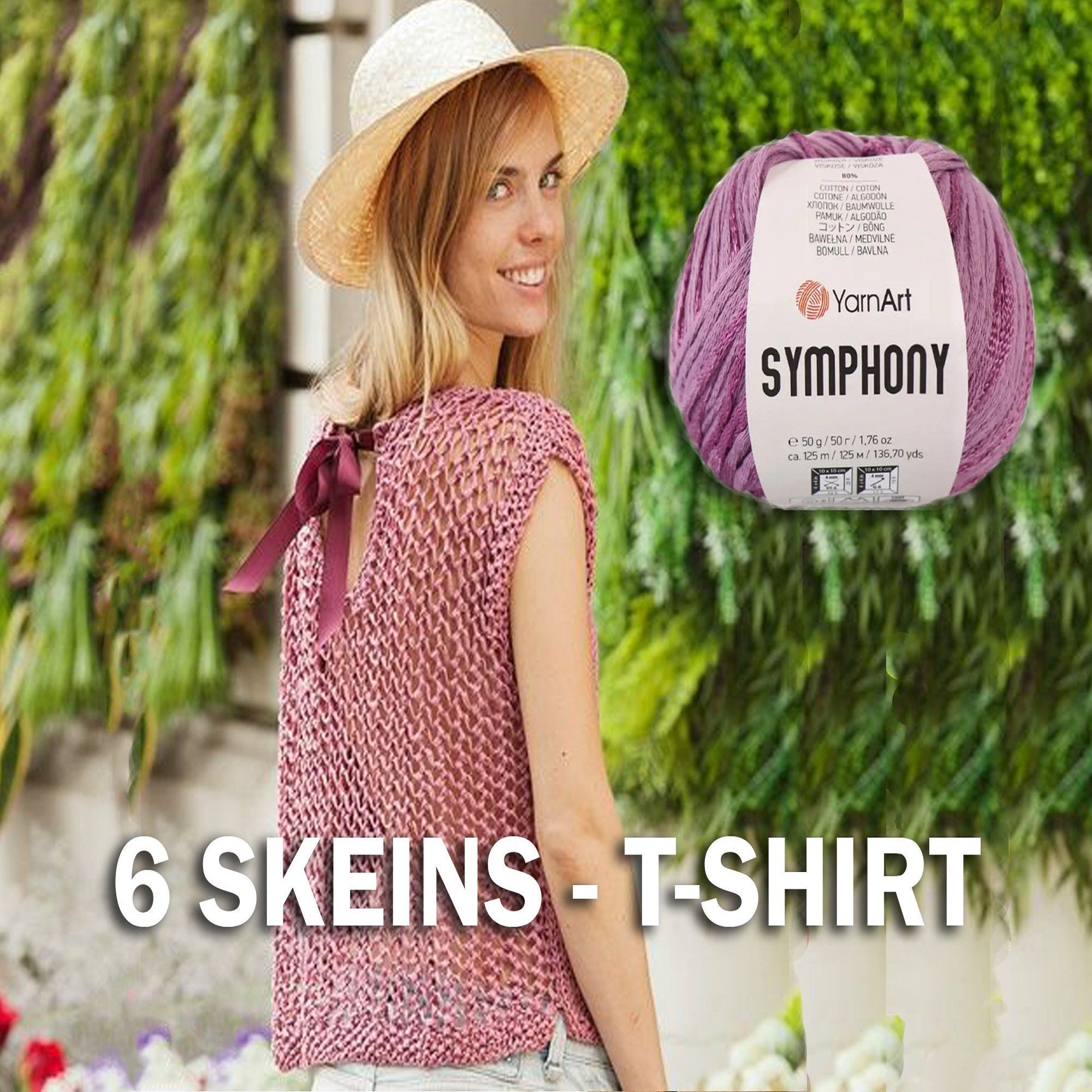 YarnArt Symphony, 23 colors, 1.76 oz / 136 yards