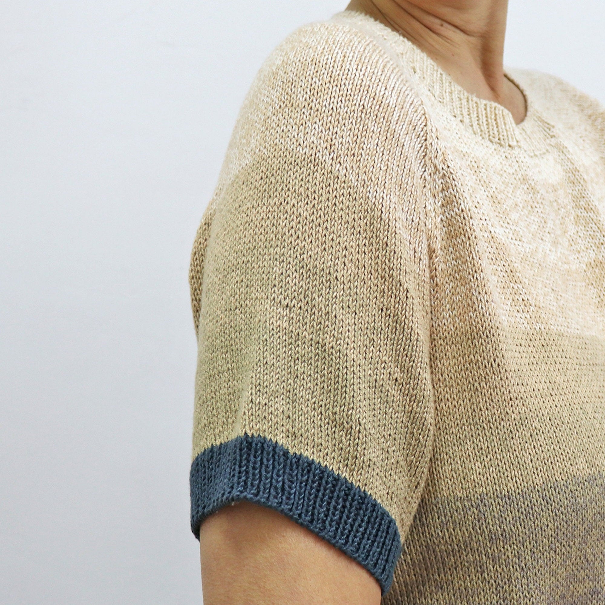 SUMMER T-SHIRT Knitting Pattern (skill level beginner)