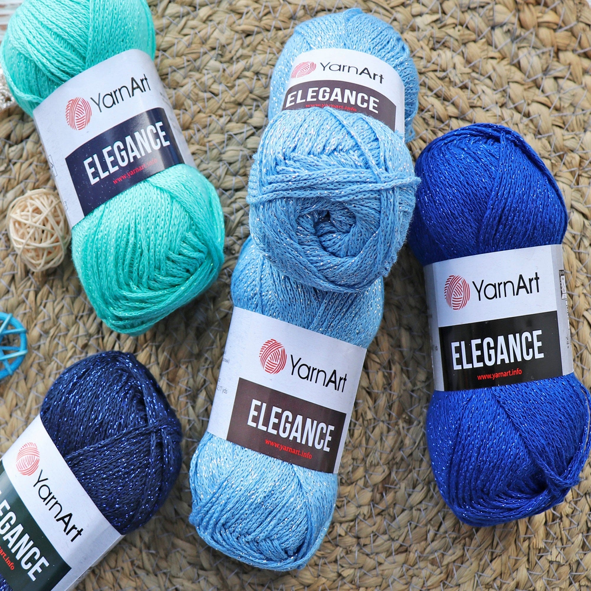 YarnArt Elegance, 23 colors, 1.76 oz / 142 yards