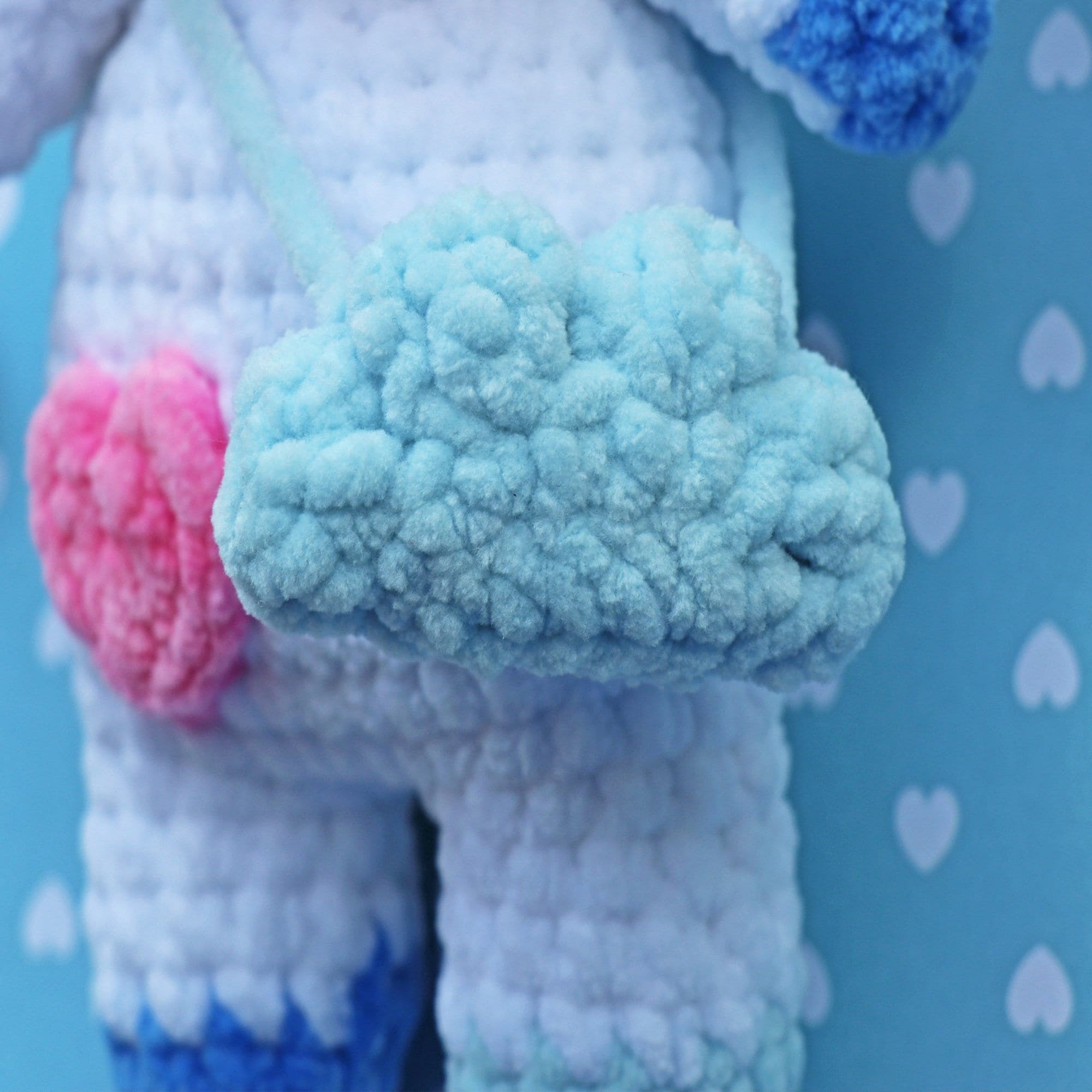 BLUEBERRY COW Crochet Pattern (skill level beginner)