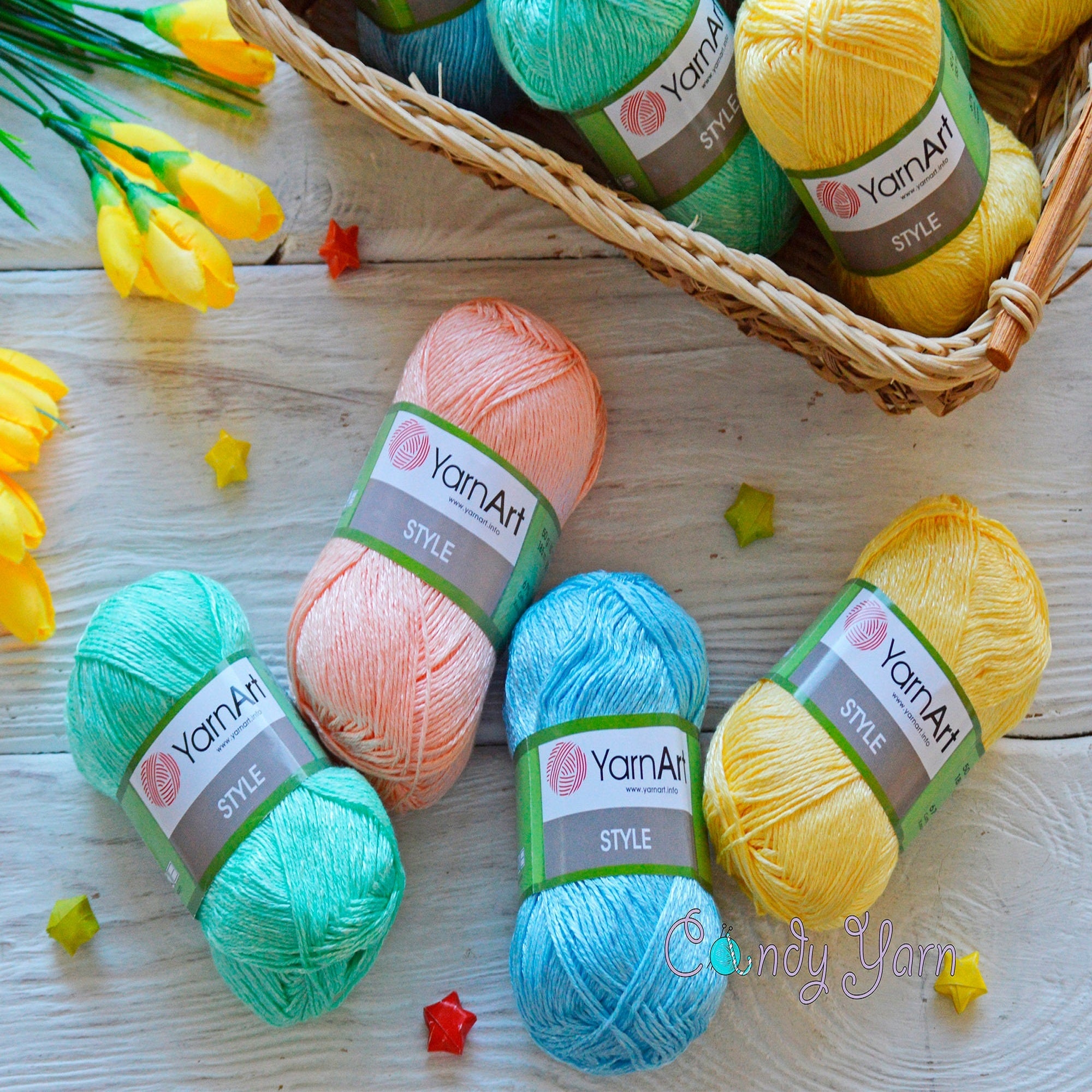 YarnArt Style, 25 colors, 1.76 oz / 202 yds