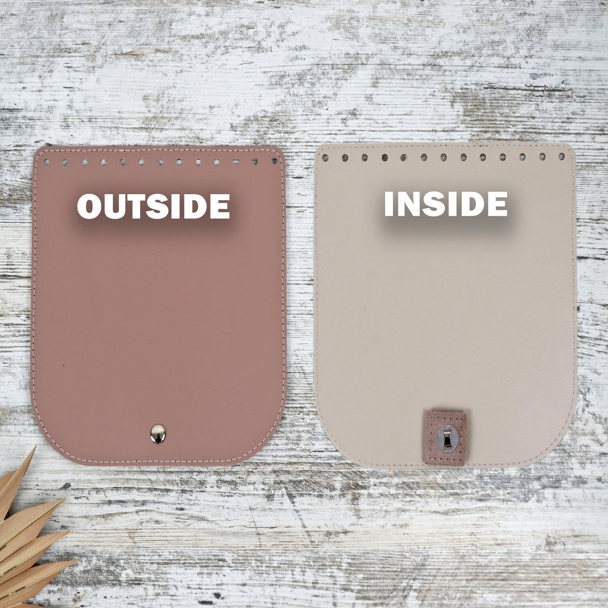 Leather Top For Bag or Backpack, 5 Colors