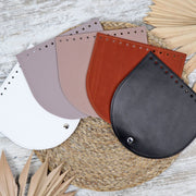 Leather TOP FOR BAG or Backpack, Genuine Leather Base for Crochet Bags and Backpacks, Crochet and Knit Handmade Bag Sypply