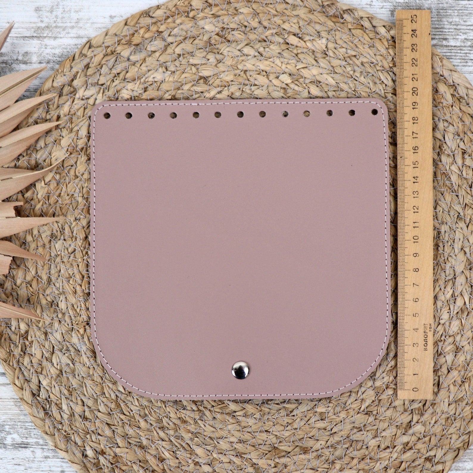 Leather TOP FOR BAG or Backpack, Genuine Leather Base for Crochet Bags and Backpacks, Crochet and Knit Handmade Bag Sypply