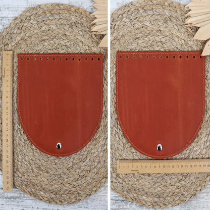 Leather Top For Bag or Backpack, 5 Colors