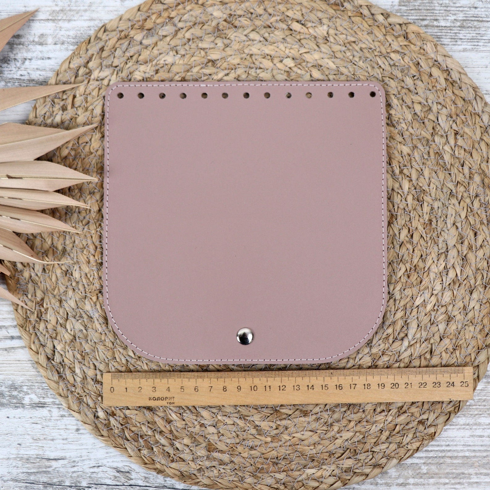 Leather TOP FOR BAG or Backpack, Genuine Leather Base for Crochet Bags and Backpacks, Crochet and Knit Handmade Bag Sypply