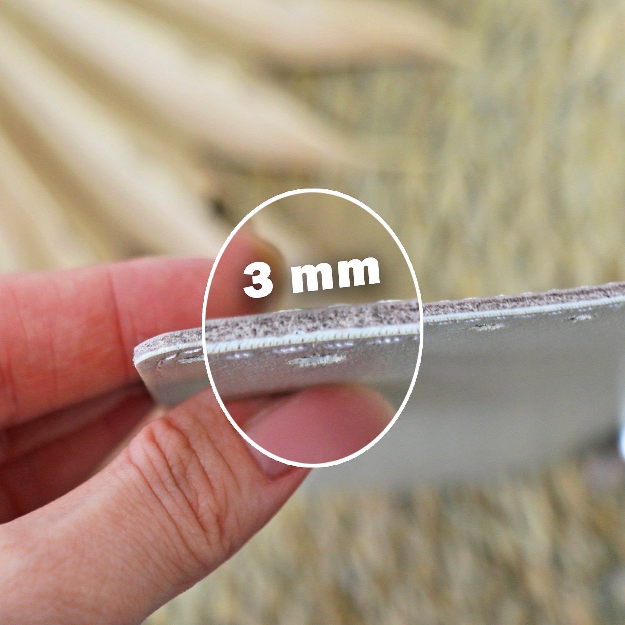 Genuine Leather Bottom for Crochet Bag or Backpack, 4 Colors