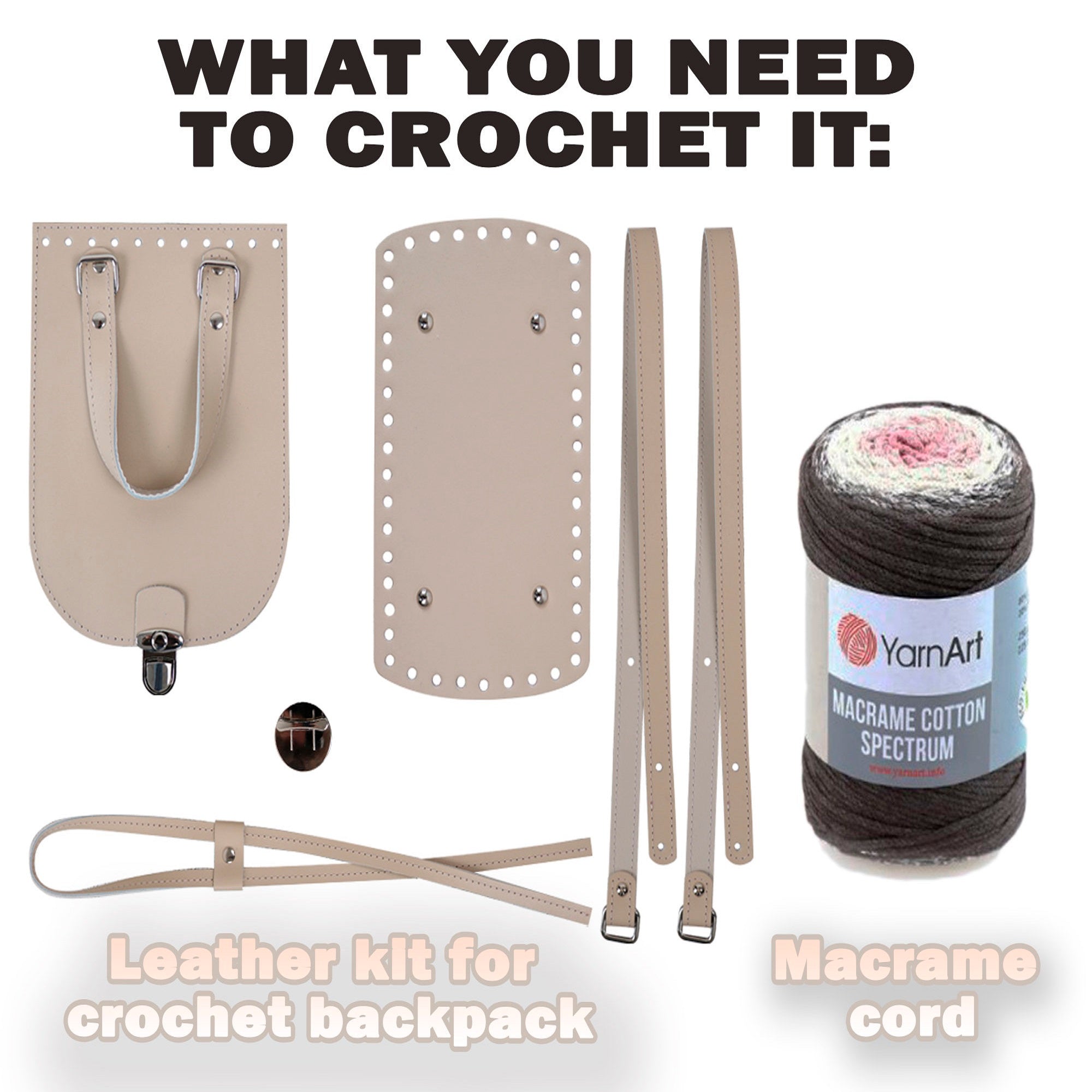 BACKPACK Crochet Pattern (skill level beginner)