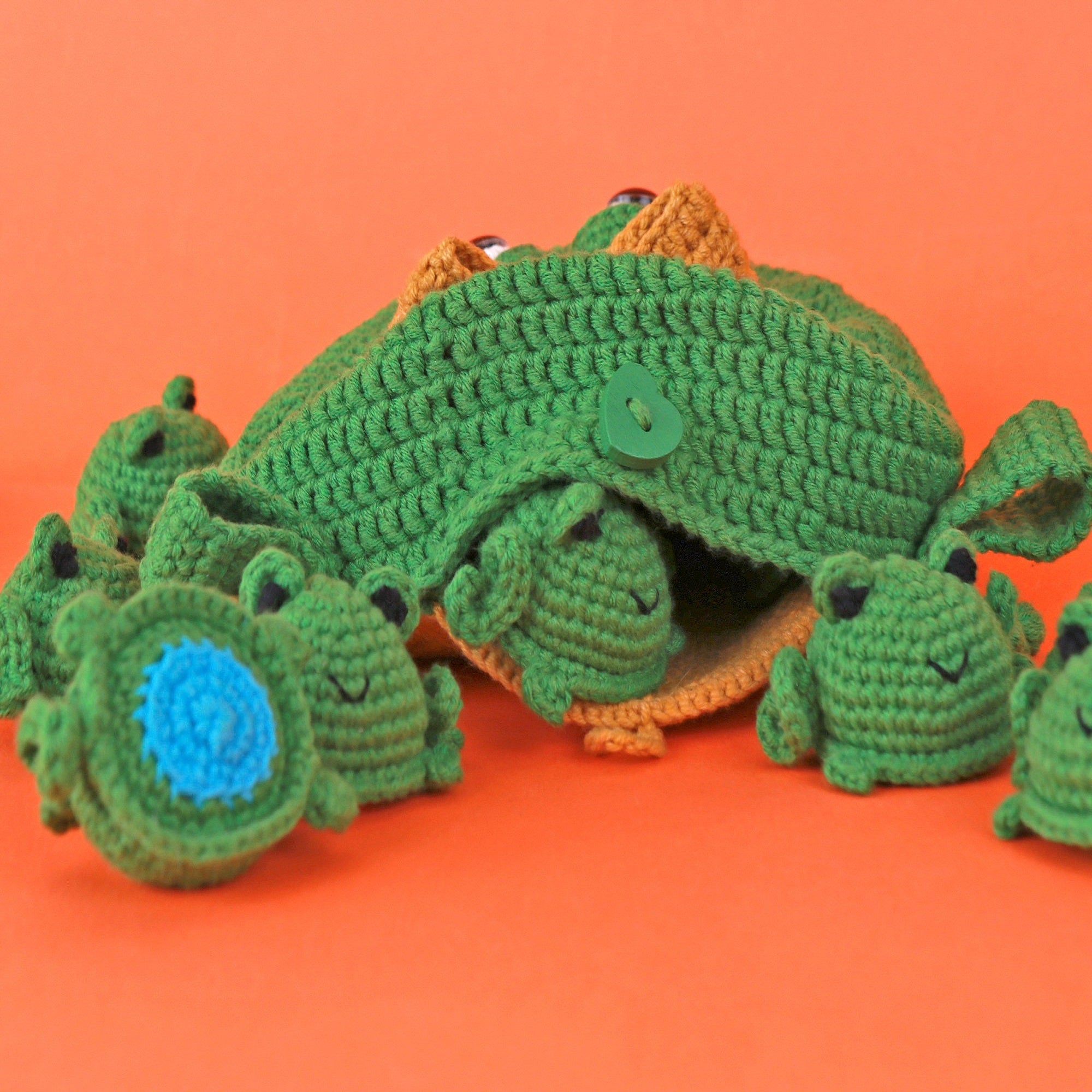 FROG MEMORY GAME Crochet Pattern (skill level intermediate)