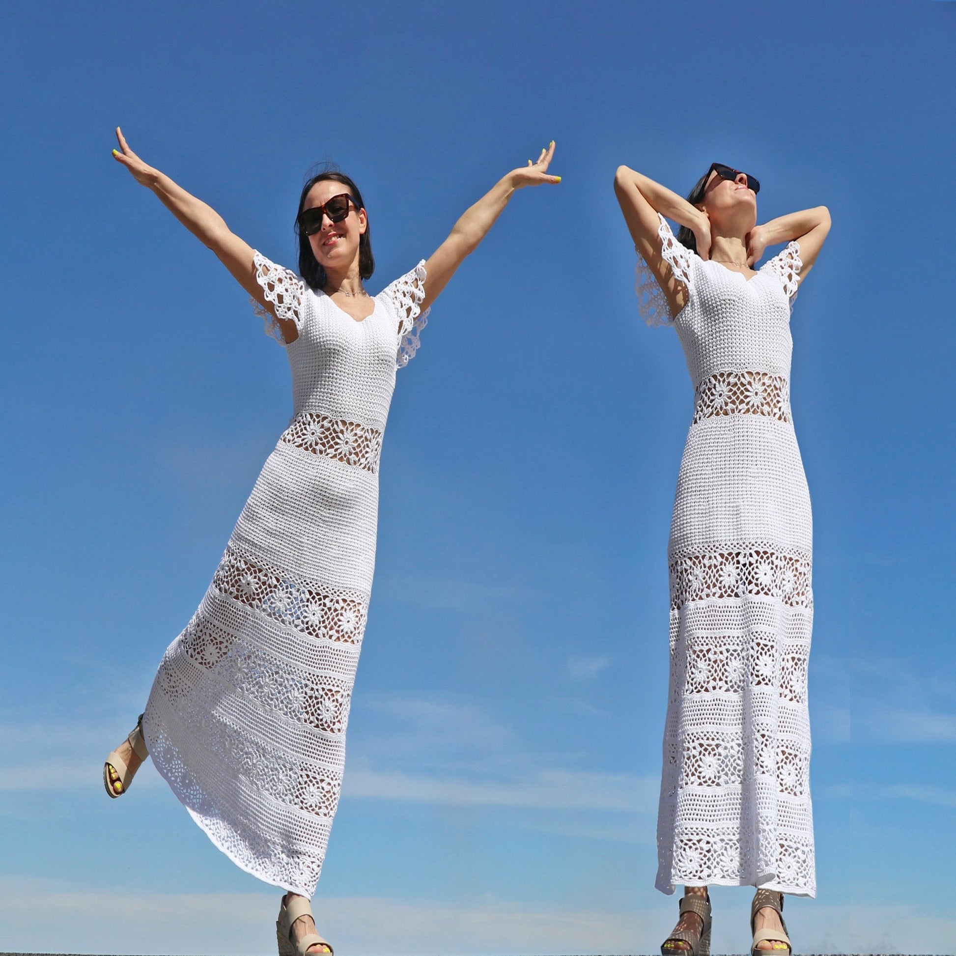 LACE DRESS Crochet Pattern (skill level advanced) Candy-Yarn LACE DRESS Crochet Pattern (skill level advanced) Candy-Yarn
