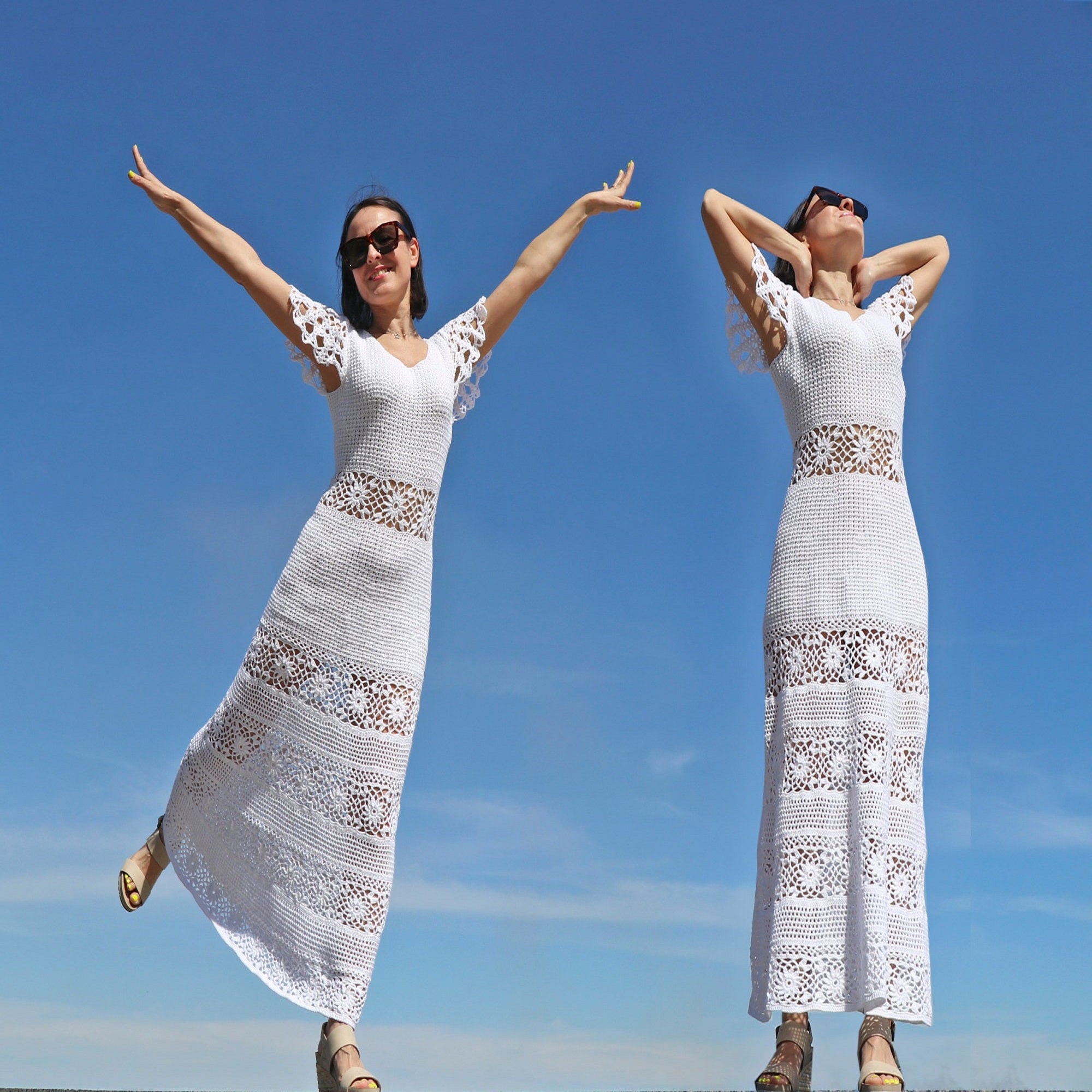 LACE DRESS Crochet Pattern (skill level advanced)