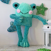 NO SEW Leggy Frog Crochet Pattern, Crochet Amigurumi, Crochet Frog, Crochet Plush, Crochet Gift for Kids, Kawaii Plush Crochet Mini Plush
