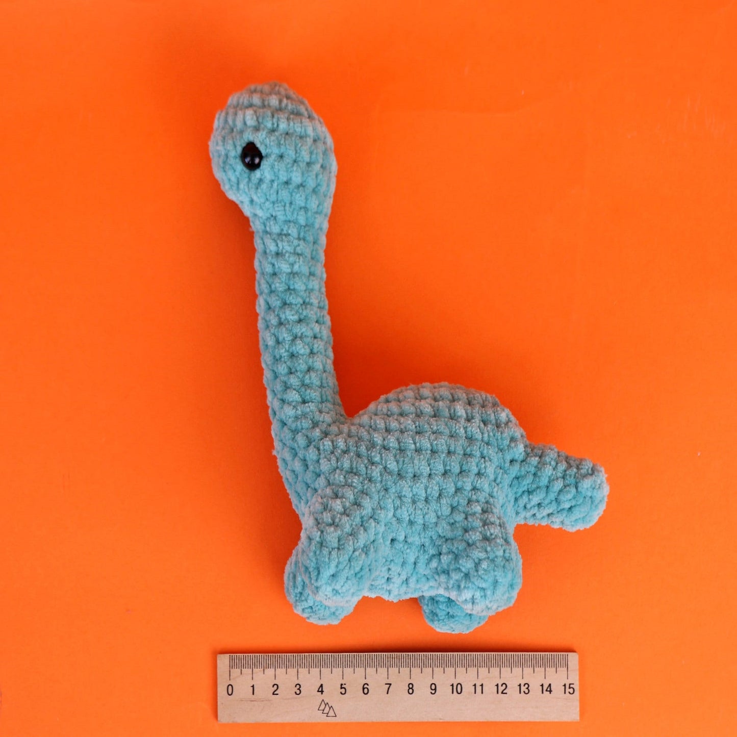 Crochet pattern Dinosaur, US standard terms, Skill level beginner