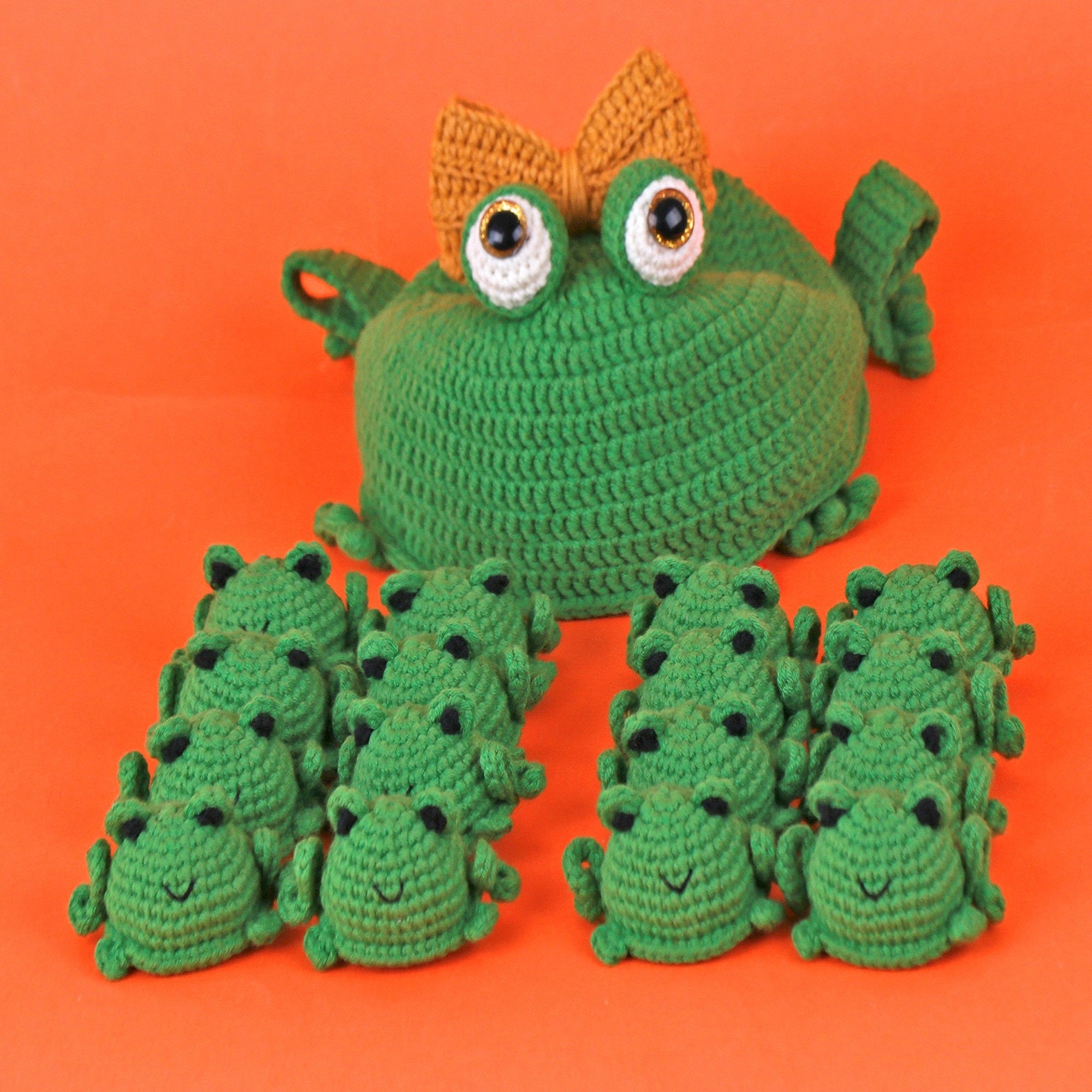 FROG MEMORY GAME Crochet Pattern (skill level intermediate)