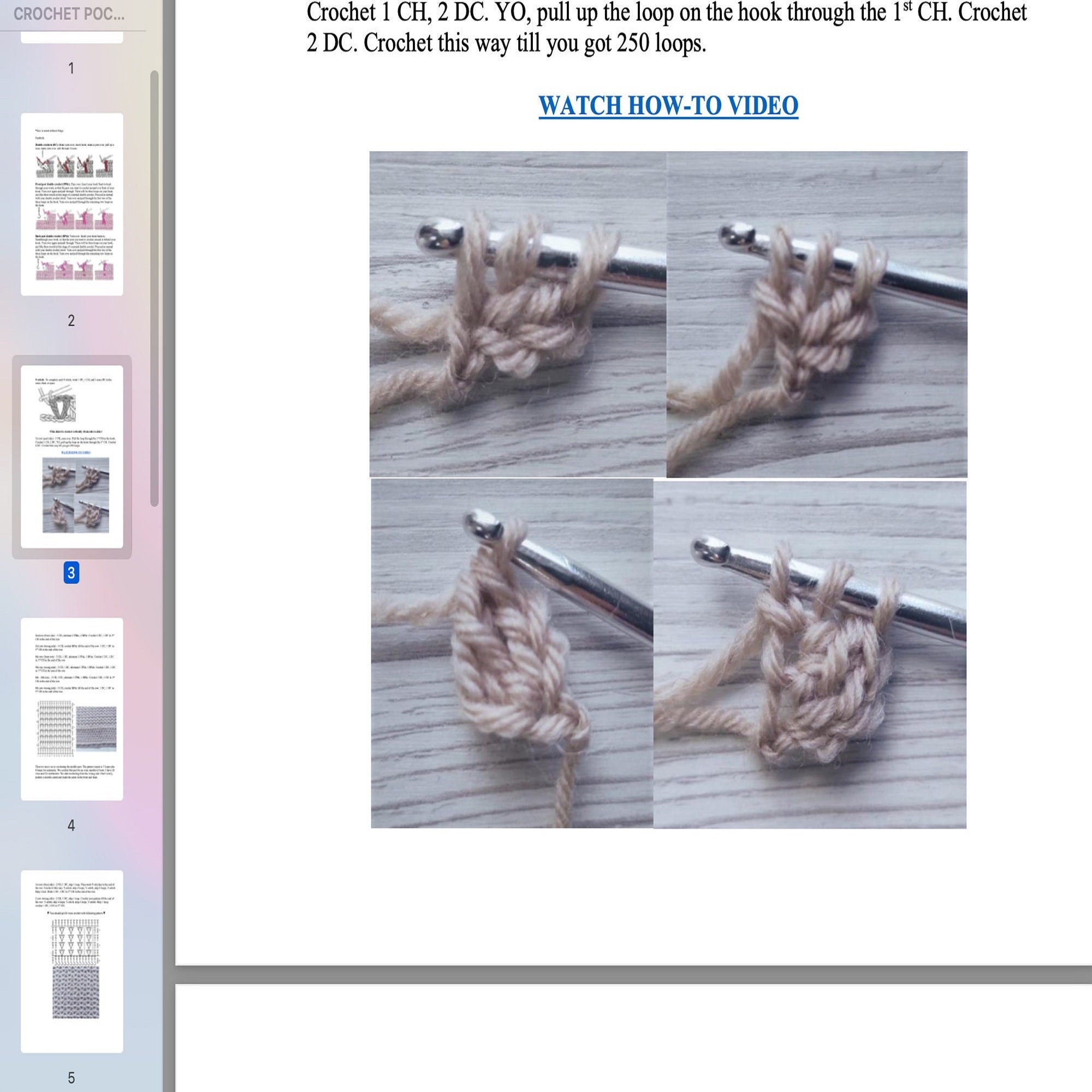 POCKET SHAWL Crochet Pattern (skill level intermediate)