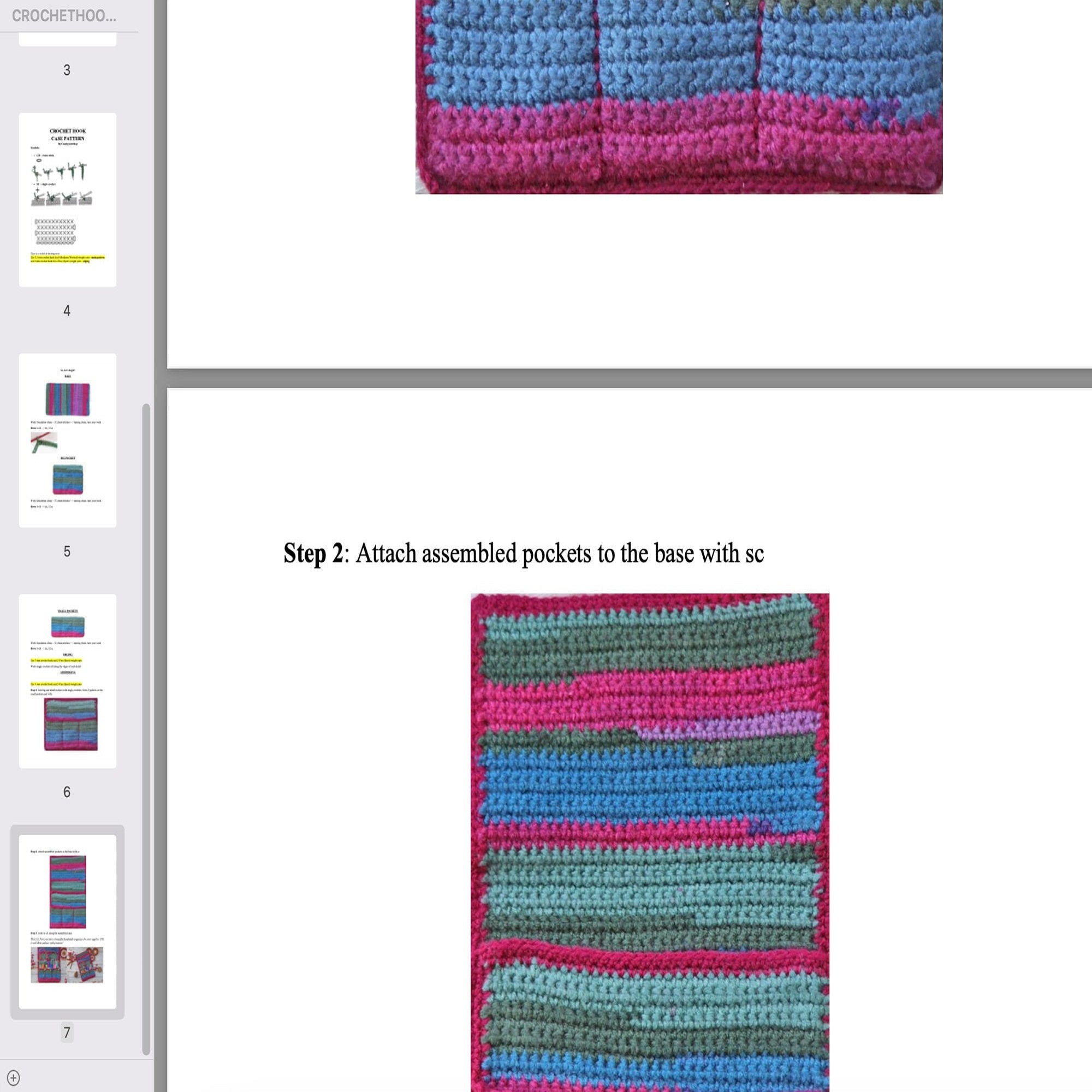 HOOK CASE Crochet Pattern (skill level beginner)