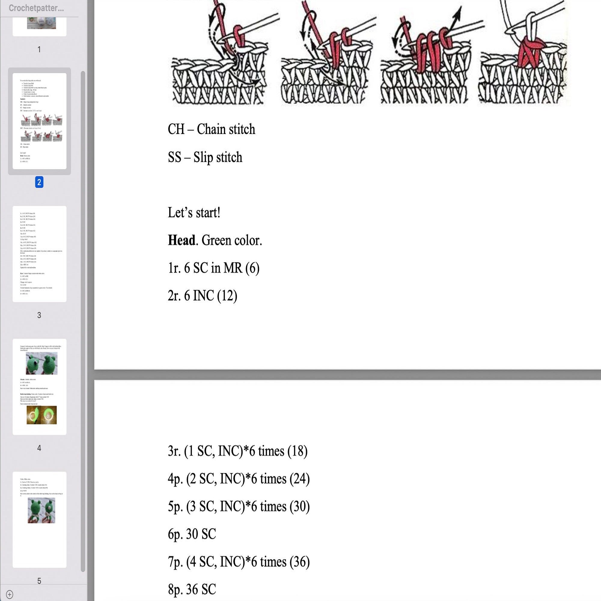 FROG RATTLE Crochet Pattern (skill level beginner)