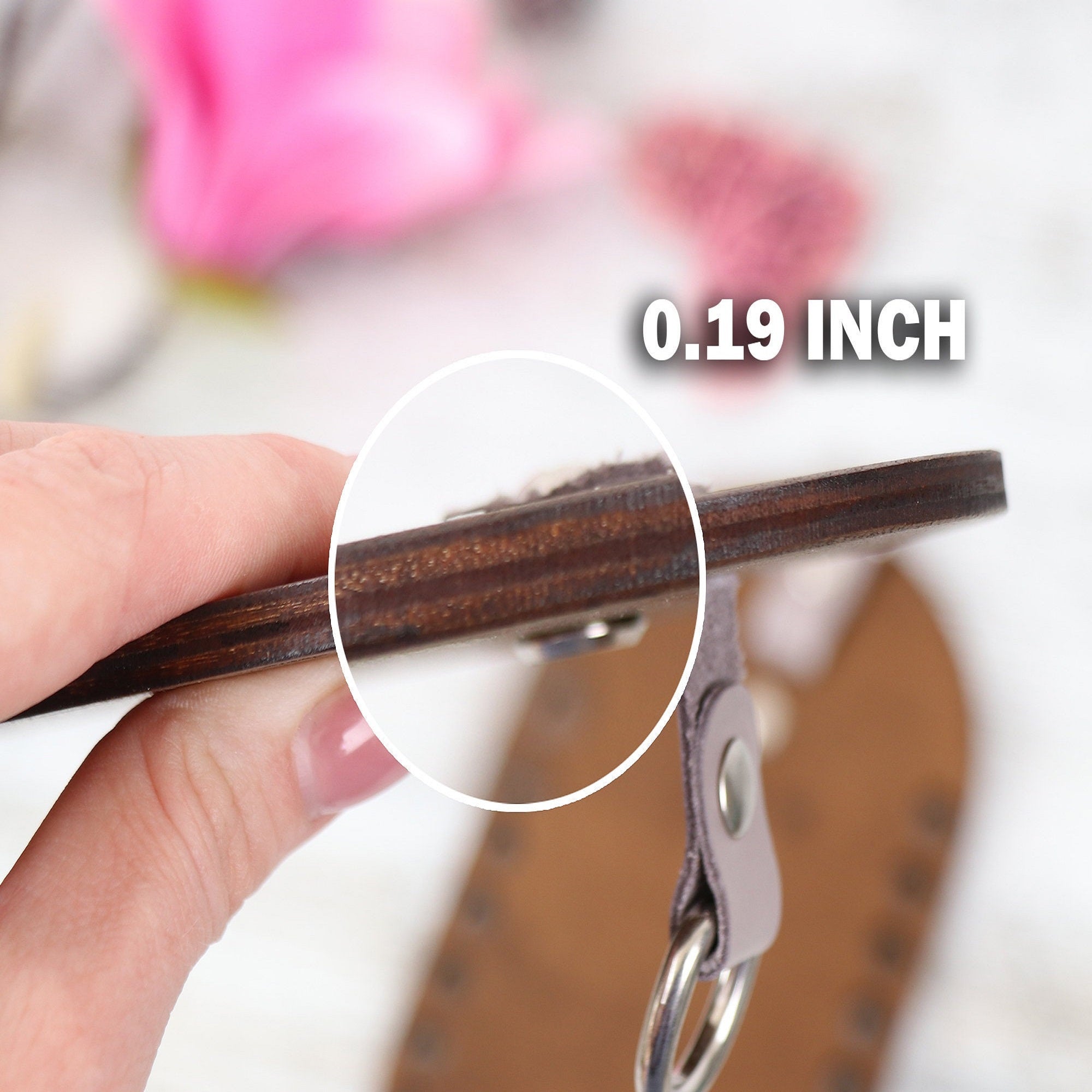 Handmade Wooden Sides for Bag, 16 colors, 18x10 cm