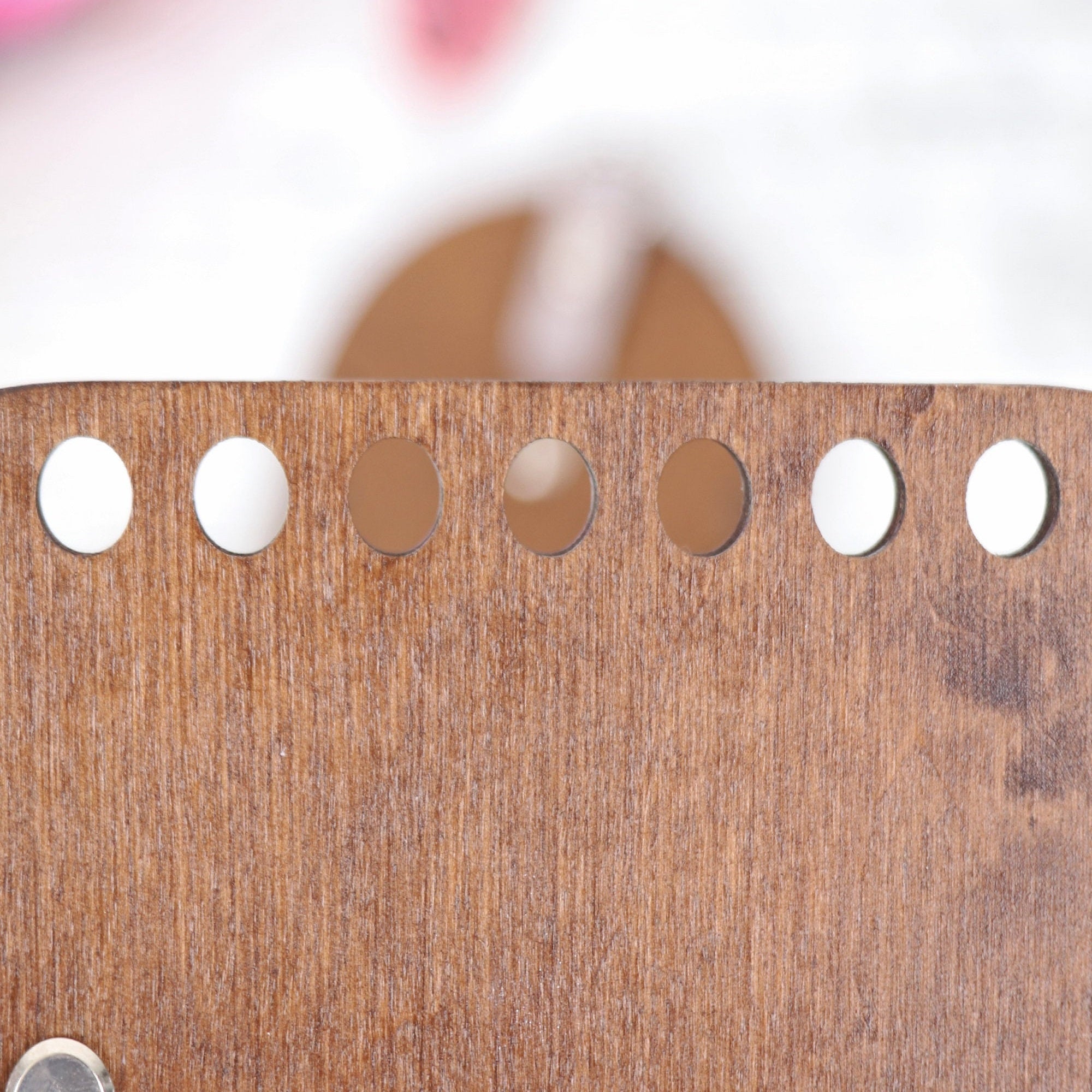 Handmade Wooden Sides for Bag, 16 colors, 18x10 cm