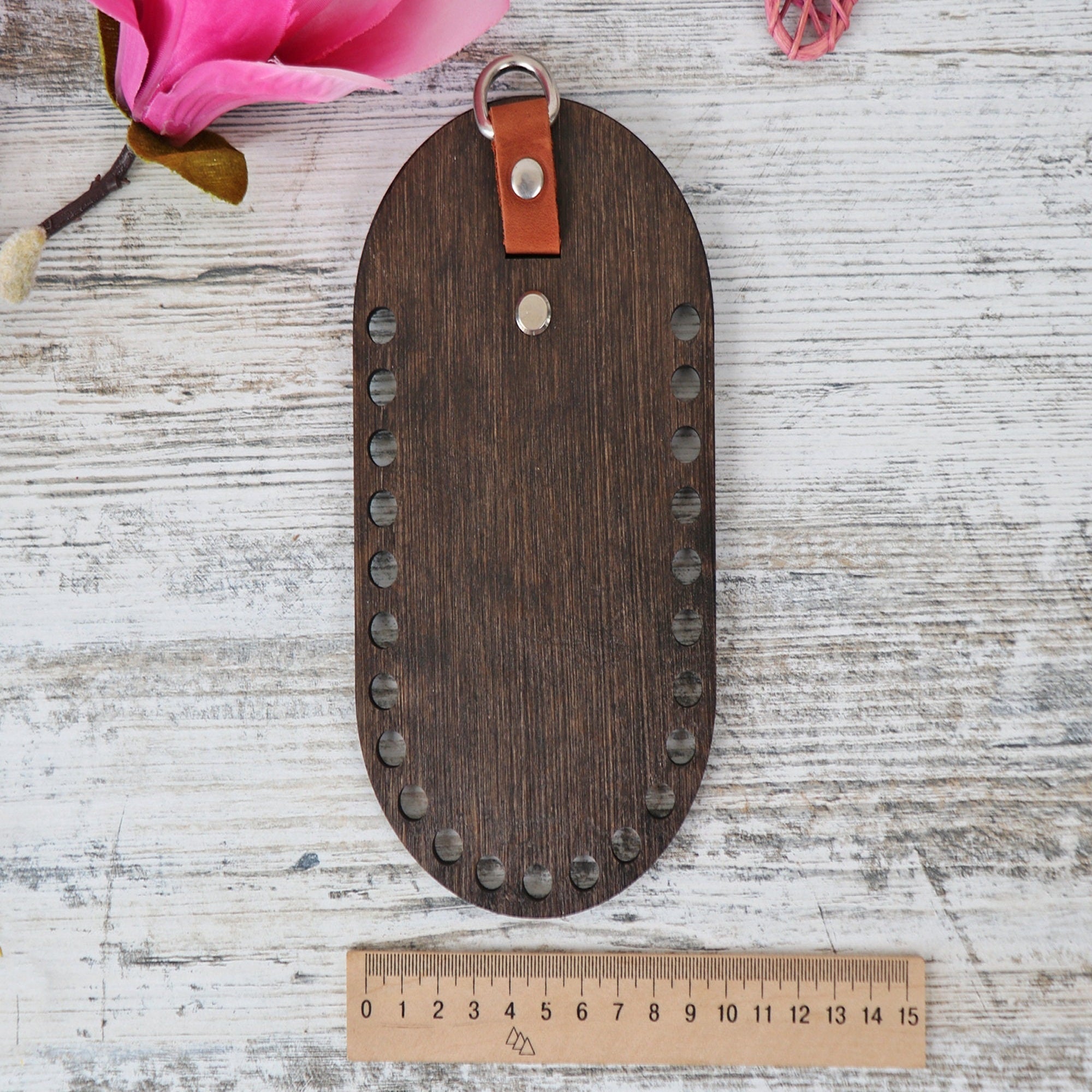 Handmade Wooden Sides for Bag, 16 colors, 18x10 cm