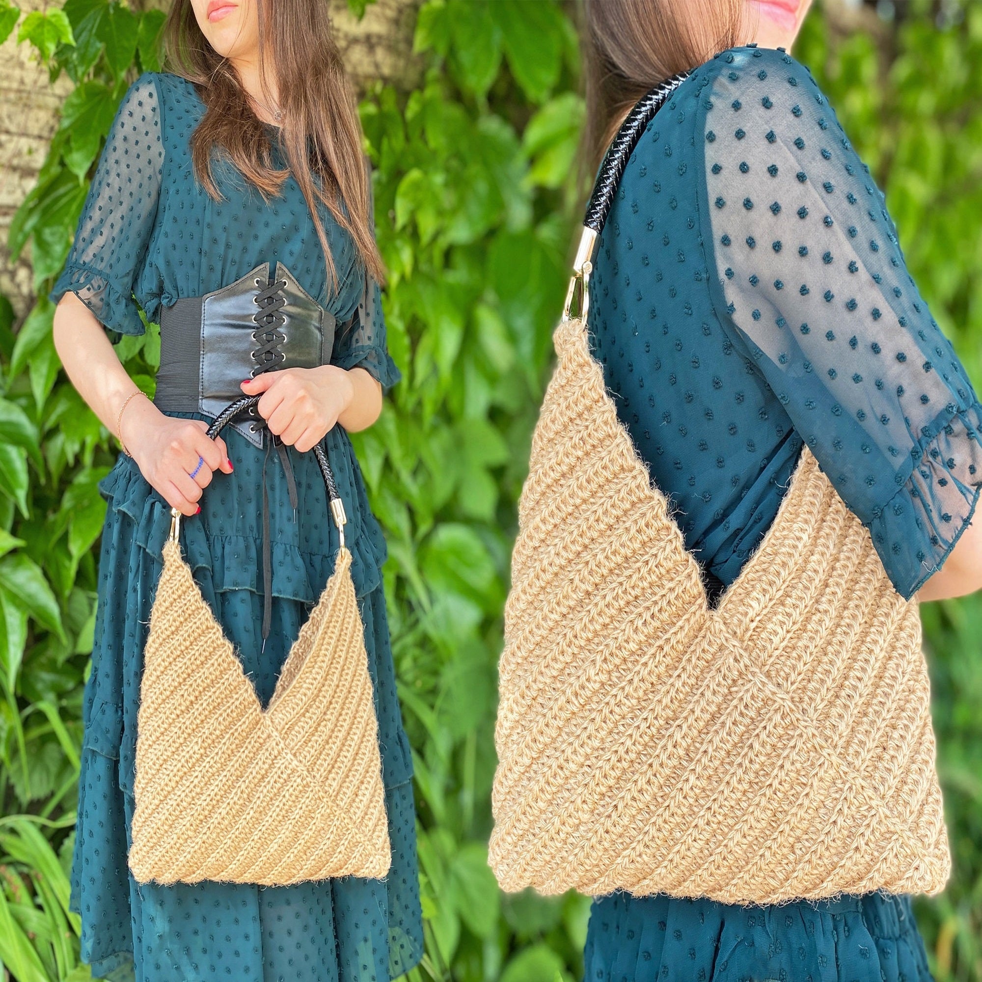 SHOULDER BAG Crochet Pattern (skill level intermediate)