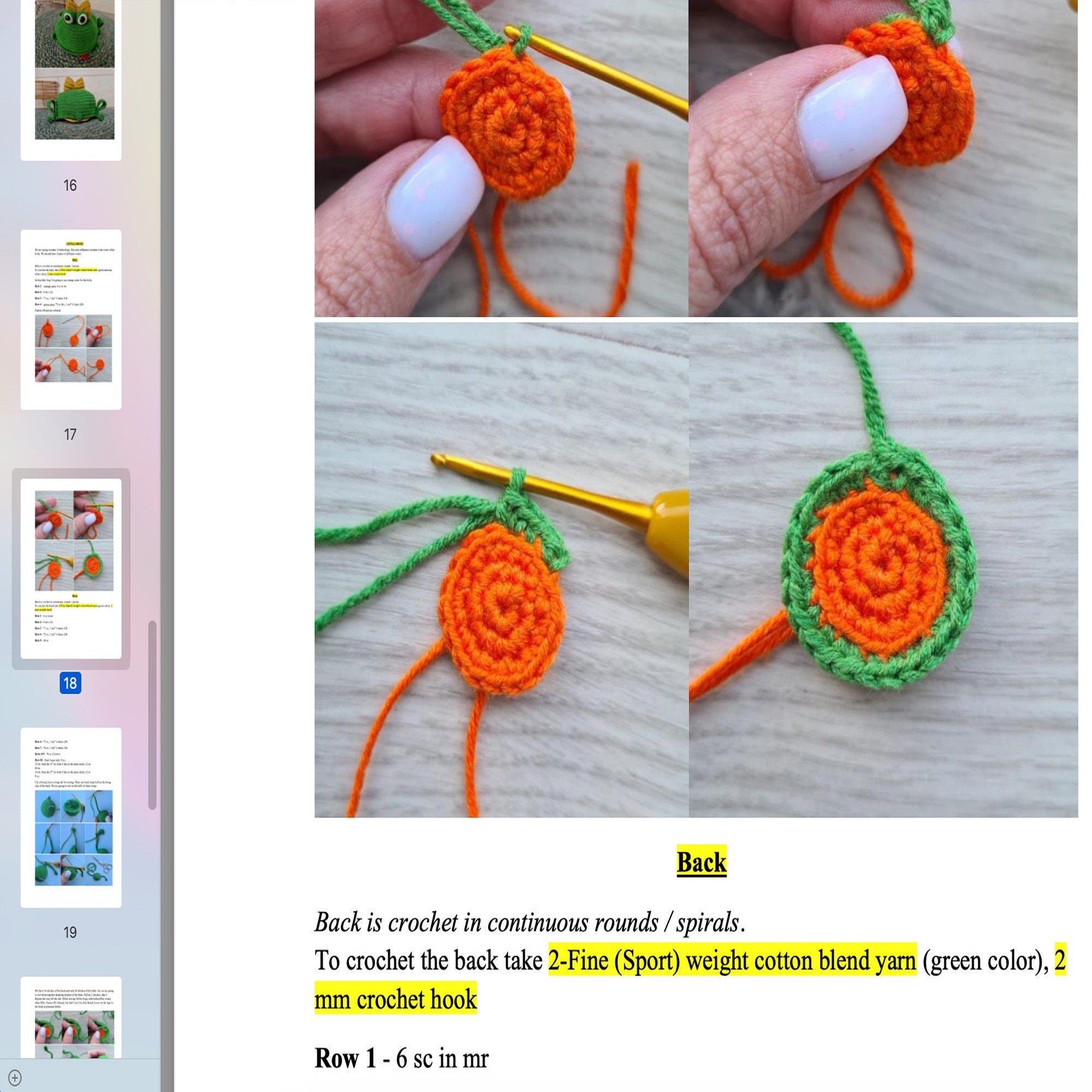 FROG MEMORY GAME Crochet Pattern (skill level intermediate)