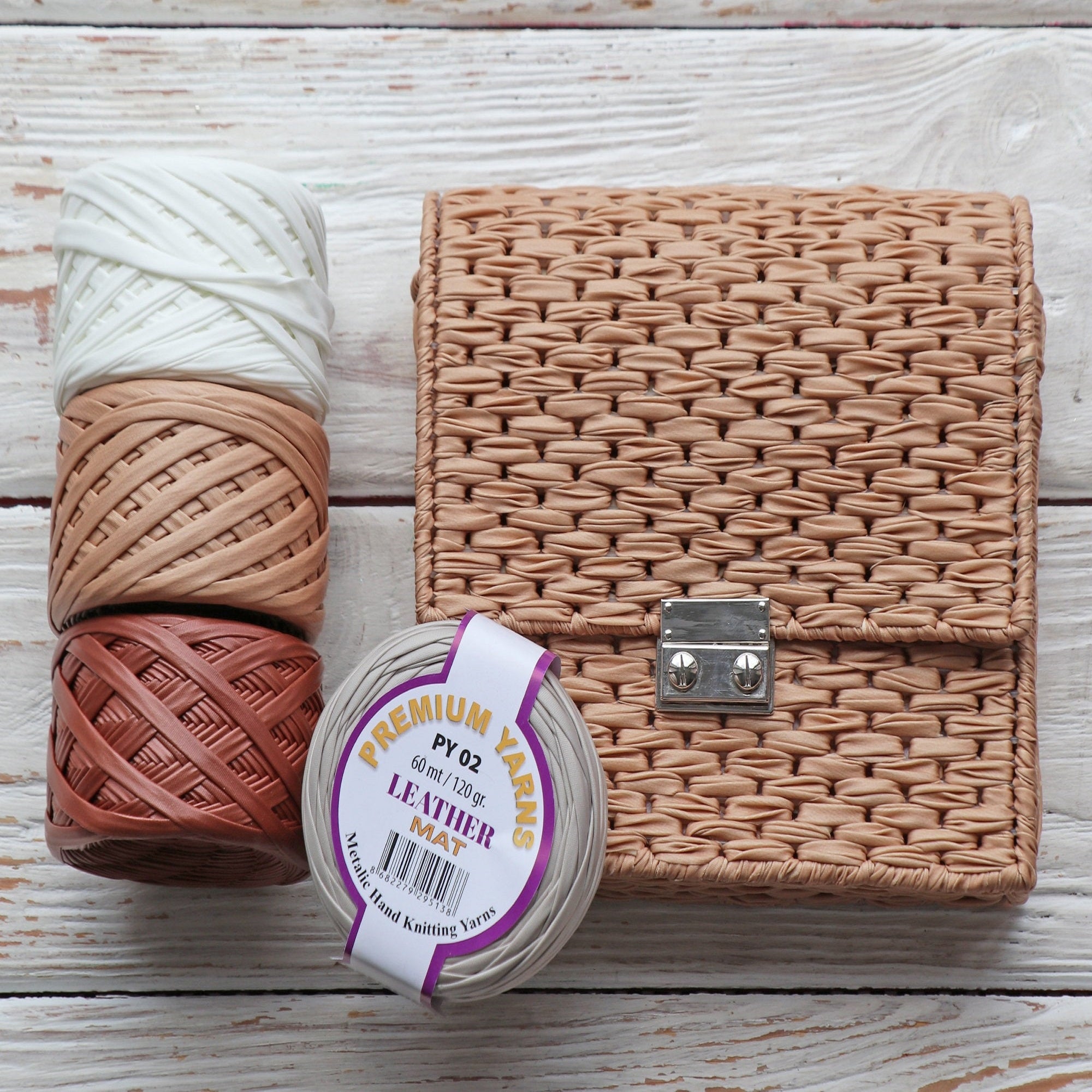 Premium Yarns Leather Mat, 7 colors, 4.2 oz / 66 yards