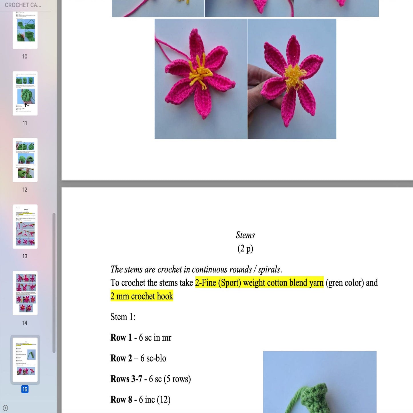 Crochet Pattern Cactus Cat Hat, US standard terms, Skill level beginner