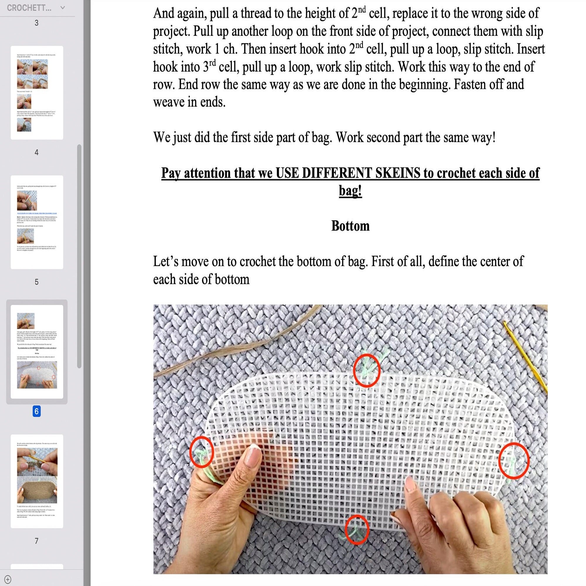 RAFFIA TOTE BAG Embroidery Pattern (skill level intermediate)