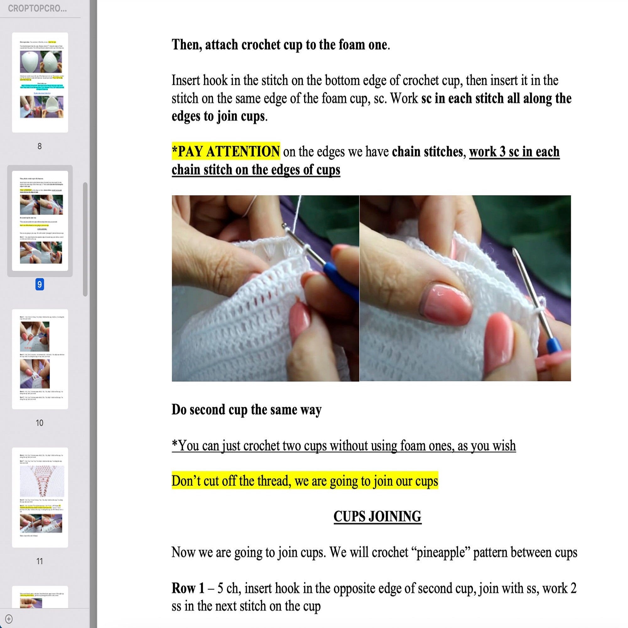 TANK TOP Crochet Pattern (skill level intermediate)