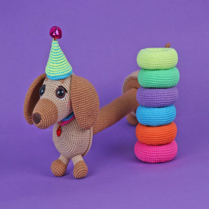 STACKING DOG TOY Crochet Pattern (skill level intermediate)