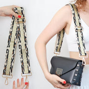 2 Inch WIDE HANDBAG STRAP, Cotton Canvas Nylon Bag Strap, Guitar Strap, Purse Strap, Gold Hardware, Colorful Crossbody Chain, Backpack Strap