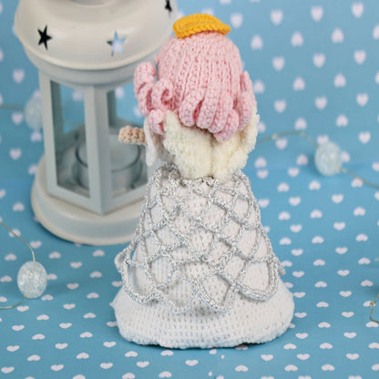 Crochet pattern reversible angel bell-doll, US standard terms, Skill level beginner