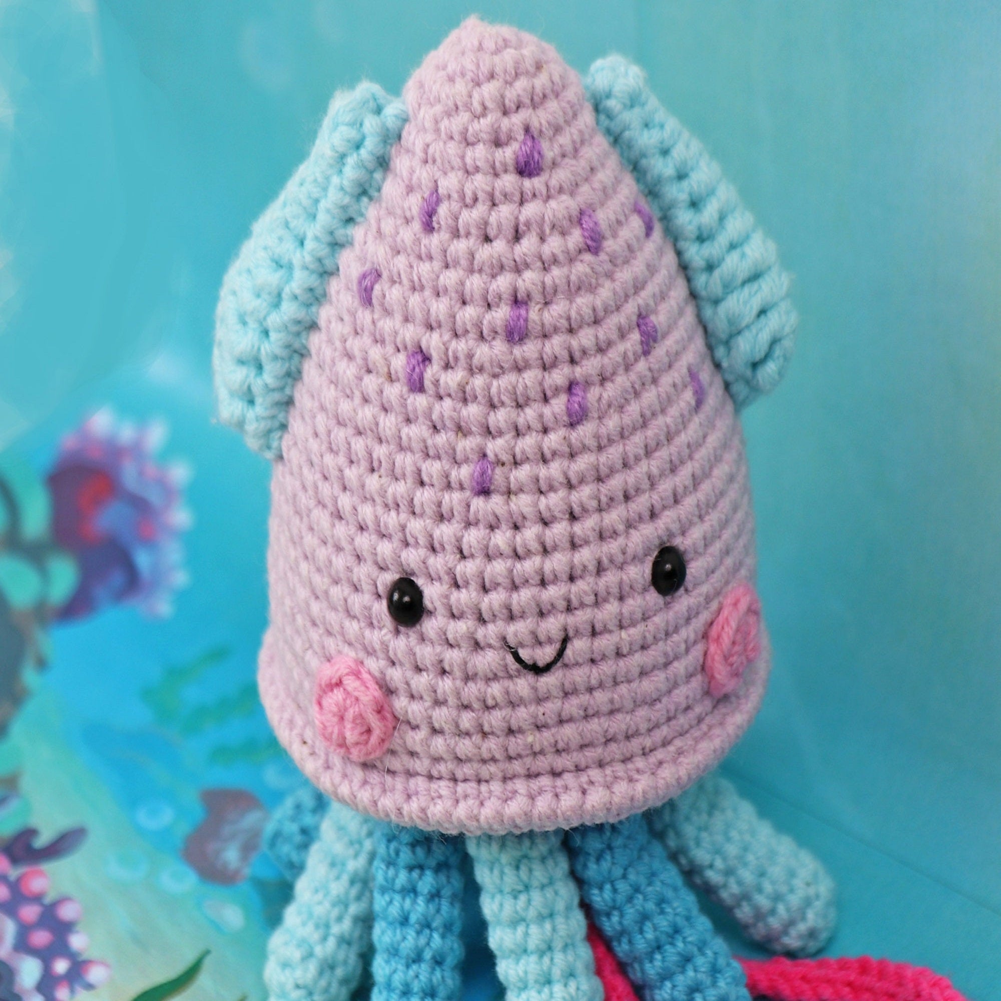 SQUID Crochet Pattern (skill level intermediate)