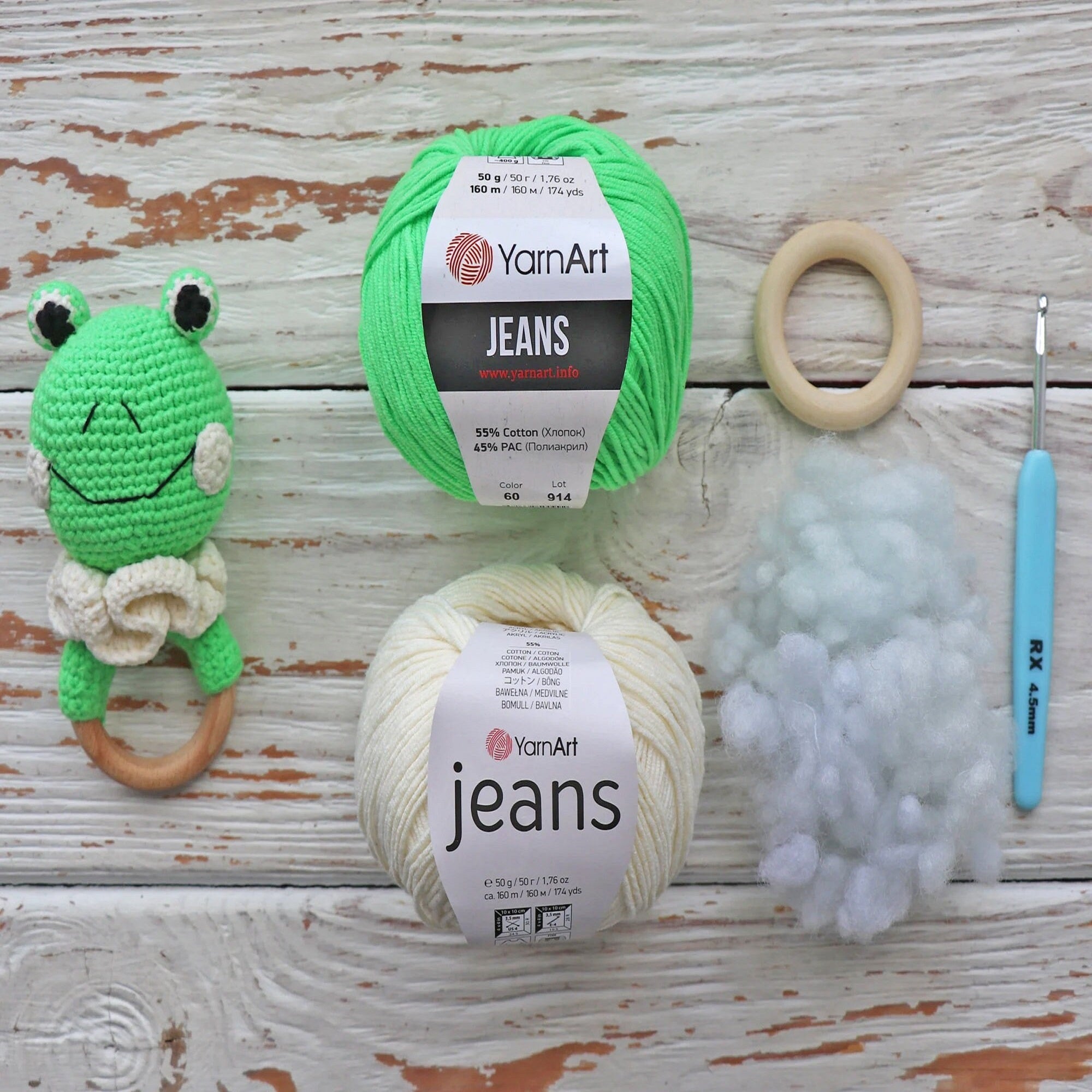 FROG RATTLE Crochet Pattern (skill level beginner)