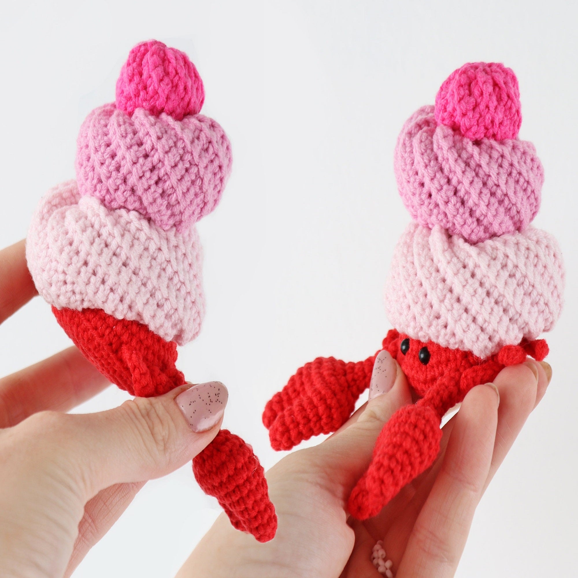 HERMIT CRAB Crochet Pattern (skill level intermediate)