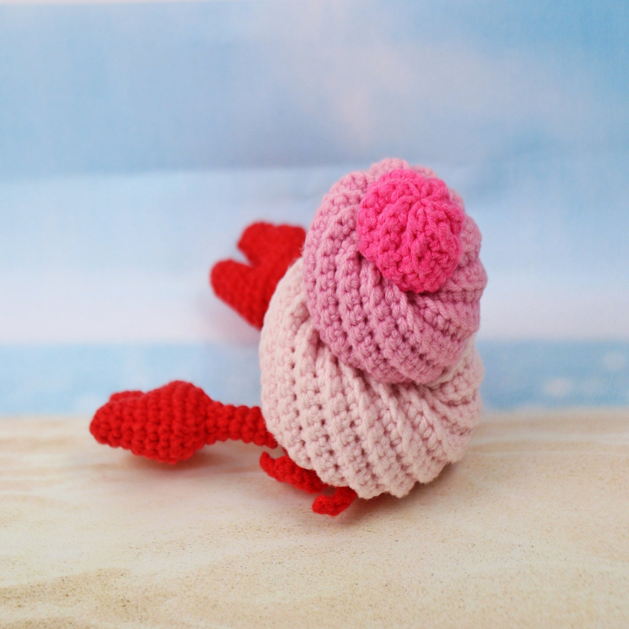 HERMIT CRAB Crochet Pattern (skill level intermediate)