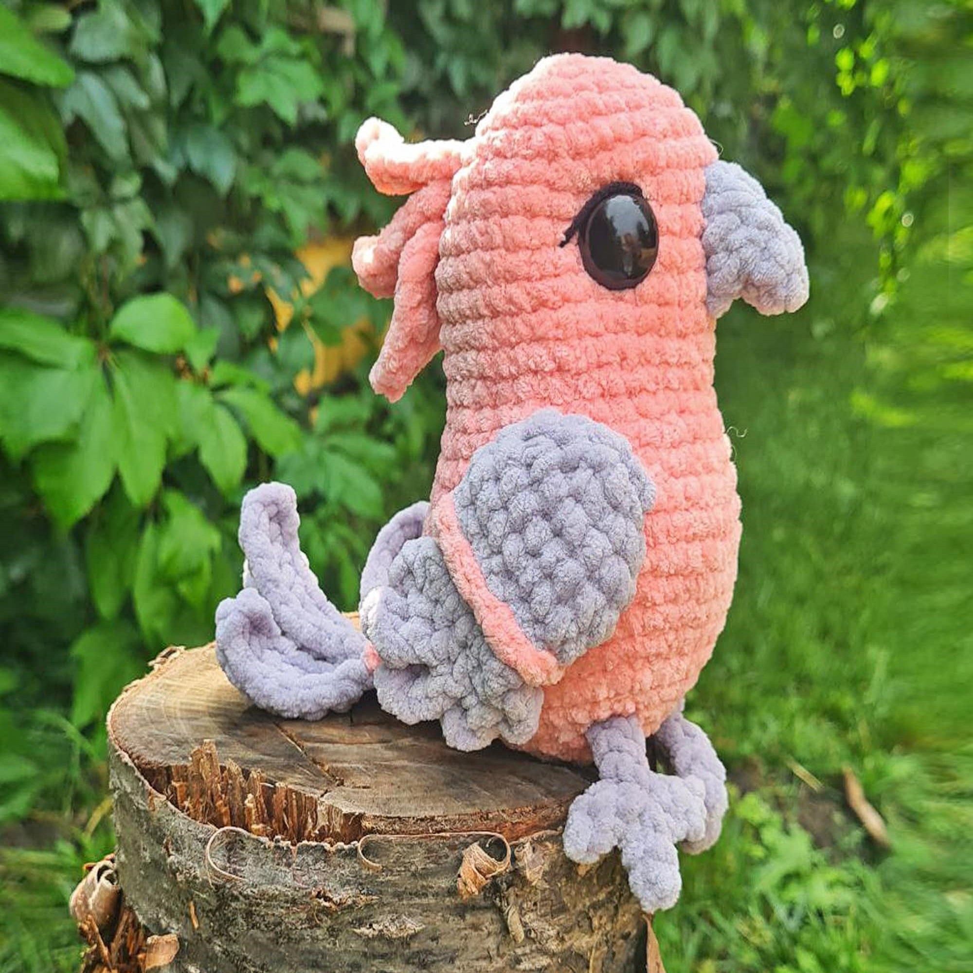 3-in-1 PARROT Crochet Pattern (skill level intermediate)