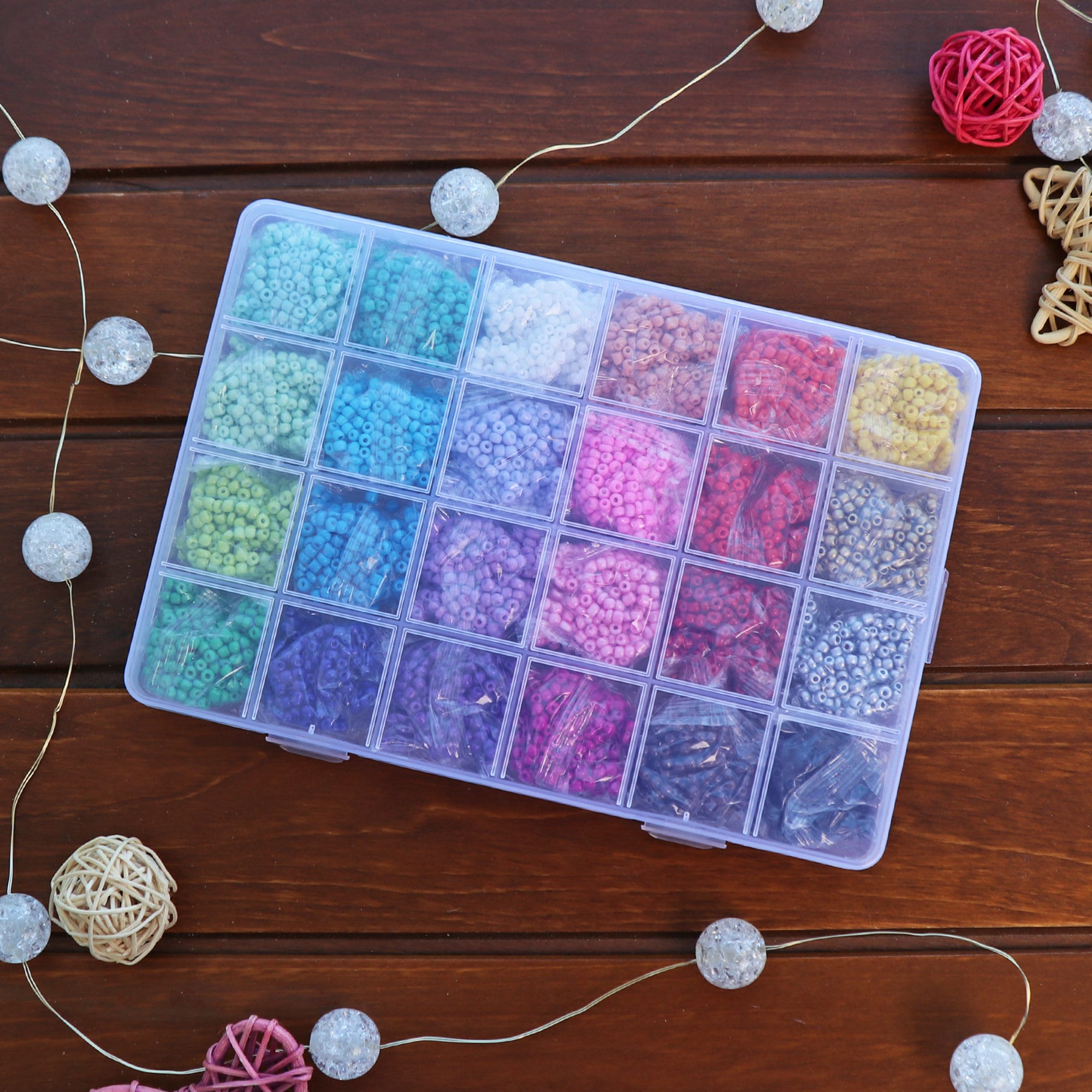 BEADS SET, Bracelet Making Kit, Colorful Beads, Gift for Beginners Beads, Gift for Kids DIY Stretchy Bracelet Craft Kit Friendship Bracelets