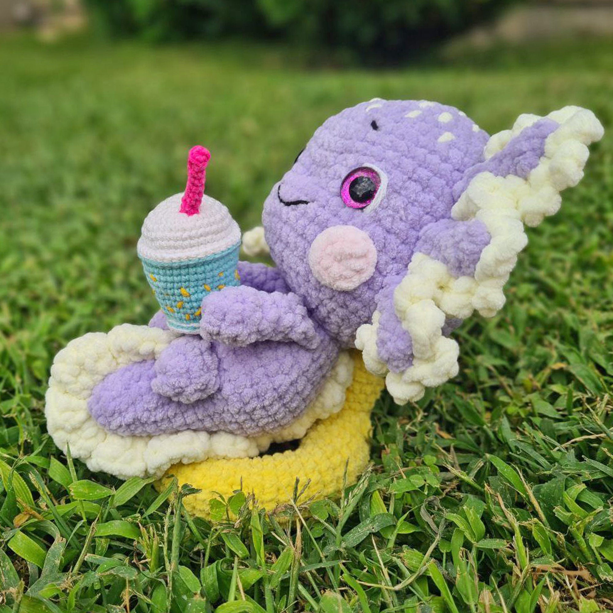 Crochet Pattern Cute Axolotl, Relaxolotl Digital Crochet Plushie Toy Pattern, Amigurumi Axolotl Pattern, Amigurumi Axolotl, PDF Pattern