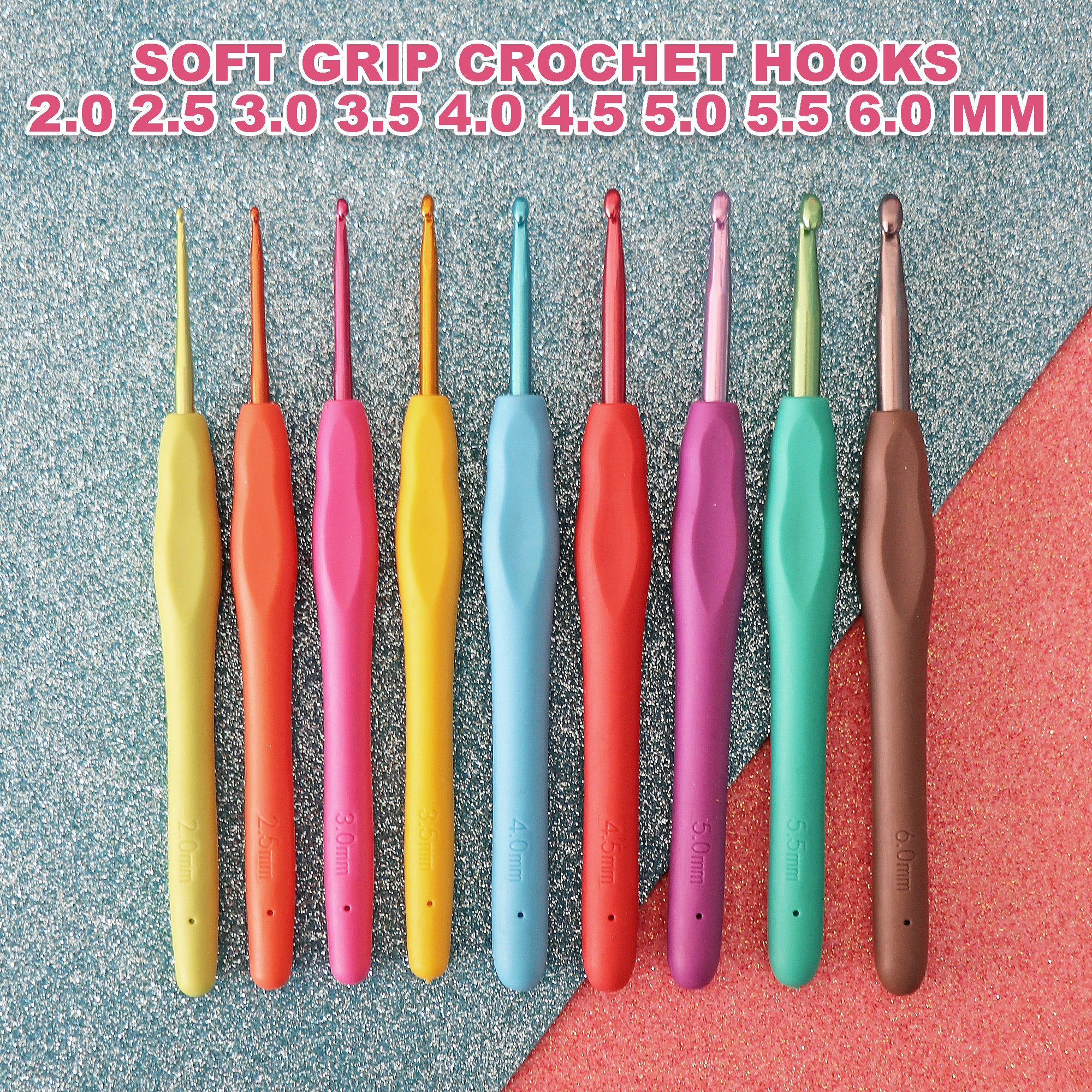 DIY Mini Crochet Kit, Beginner Crochet Kit All Ages, Includes Yarn, Crochet Hooks, Accessories Kit, Case & More, 58 Items in the Kit