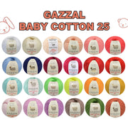 COTTON BLEND YARN. Mini Skeins. Amigurumi Cotton Yarn. Gazzal Baby Cotton. Summer Yarn. Cotton Acrylic blend Yarn. Crochet Yarn. Dress Yarn.