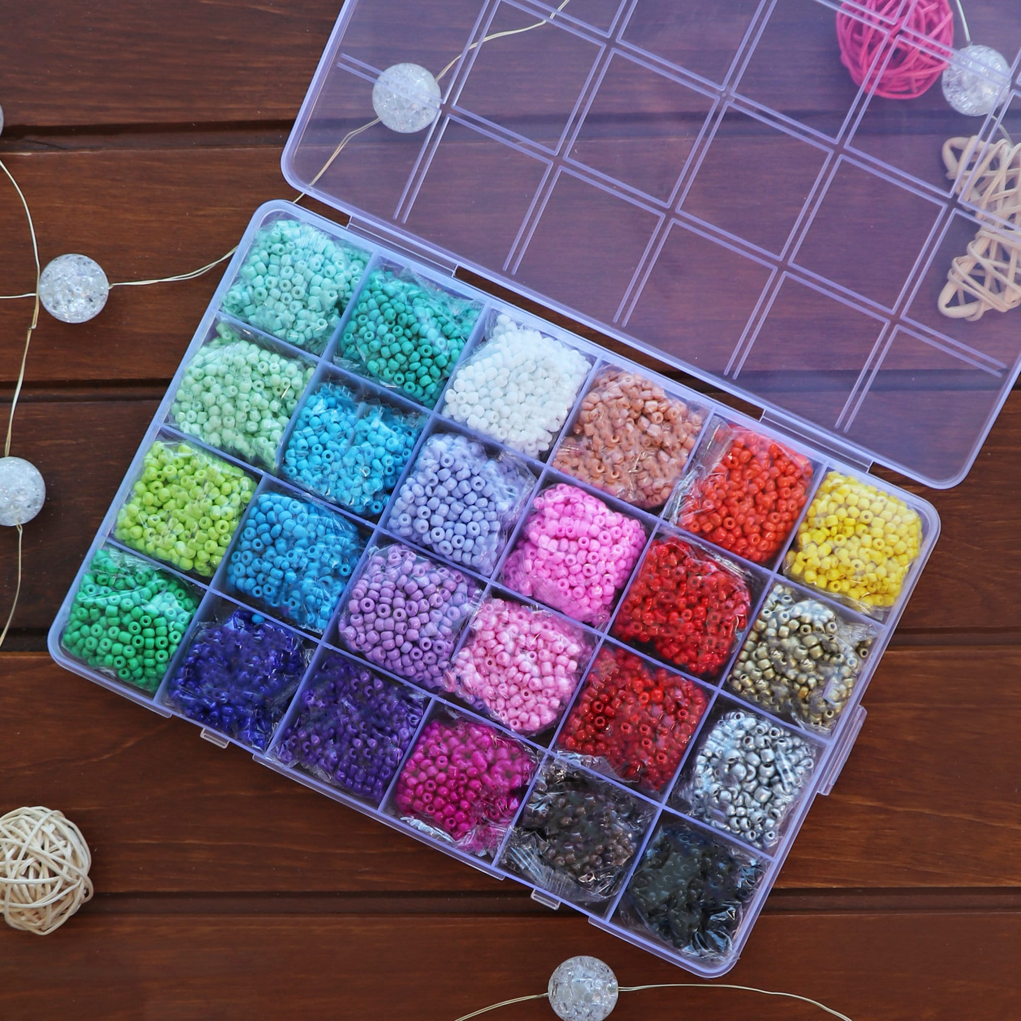 BEADS SET, Bracelet Making Kit, Colorful Beads, Gift for Beginners Beads, Gift for Kids DIY Stretchy Bracelet Craft Kit Friendship Bracelets