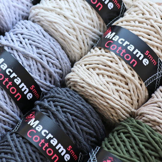 5 mm MACRAME COTTON CORD, Macrame Cotton Yarn, Macrame Rope, Crochet Yarn, Macrame Bag, Macrame Rug, Macrame Supplies, Ukrainian Yarn